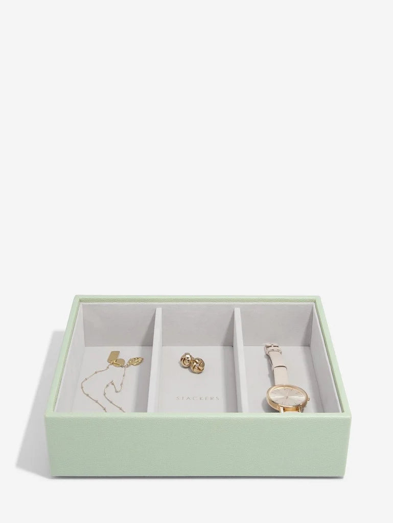 Stackers Classic Boîte à Bijoux Lot de 4 Vert Sauge