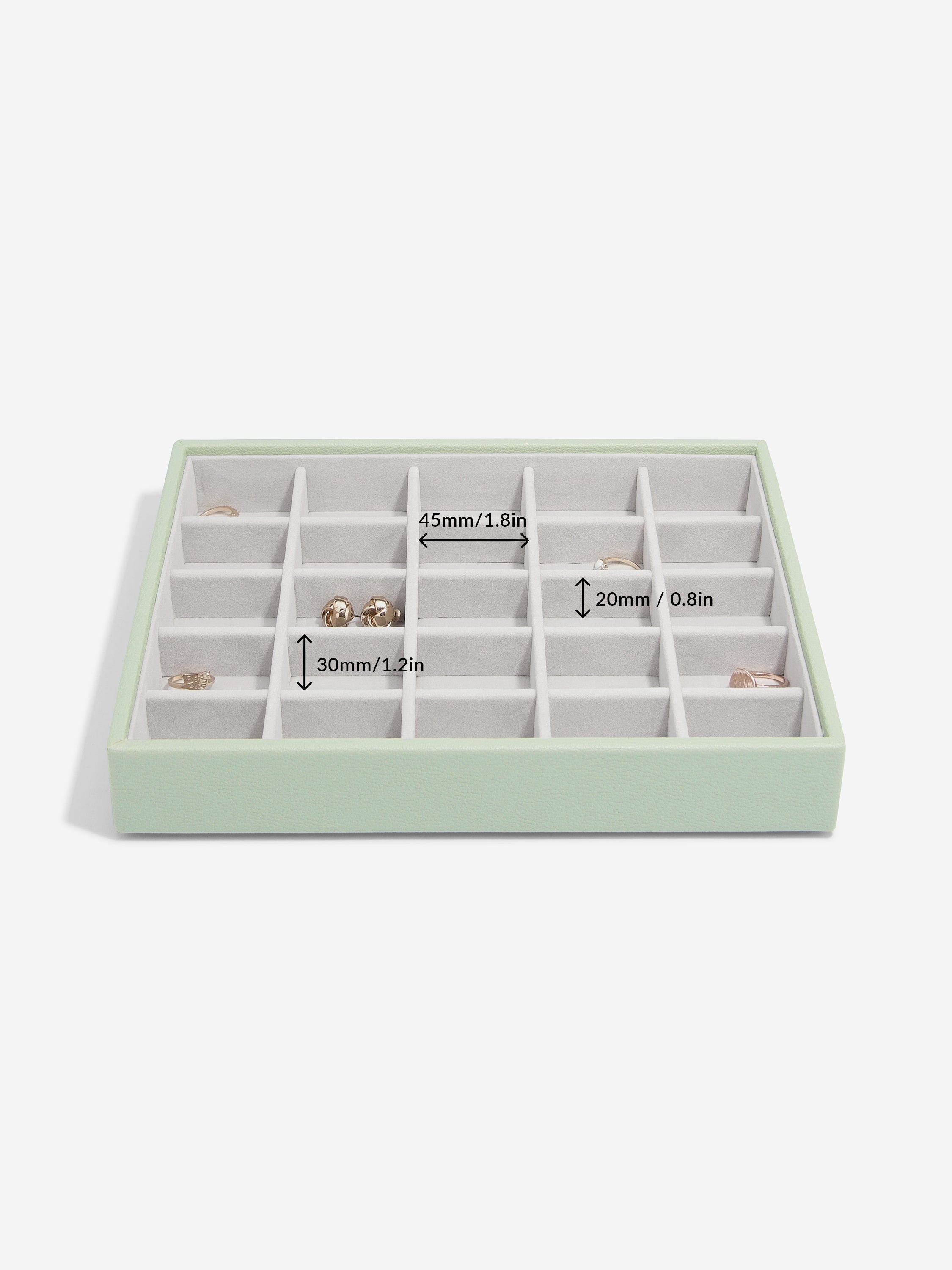 Stackers Classic Jewellery Box Set of 5 Sage Green