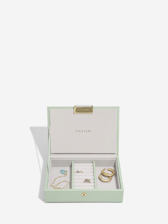 Stackers Mini Boîte à Bijoux Lot de 2 Vert Sauge