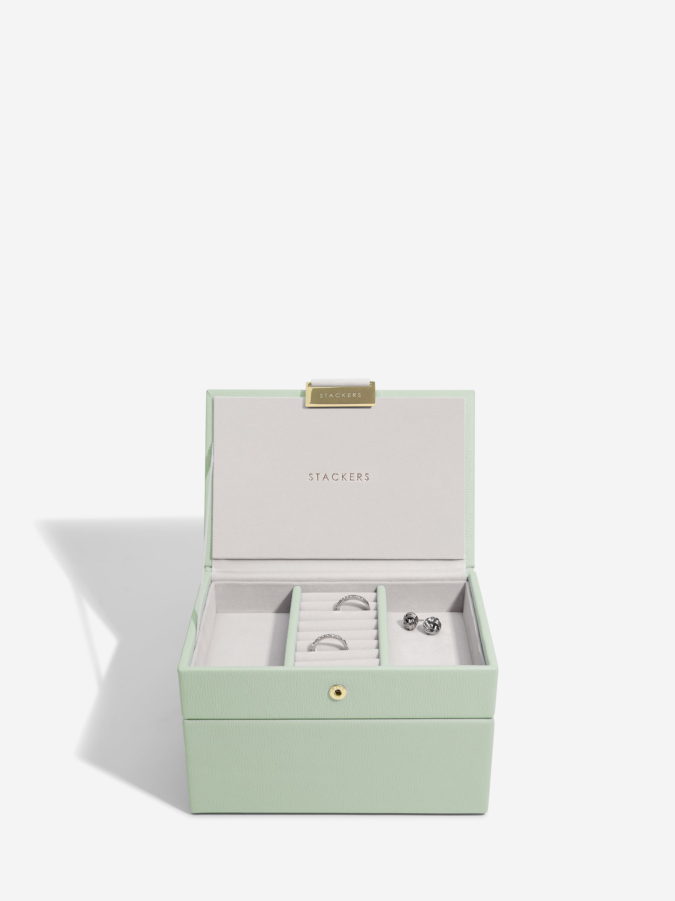 Stackers Mini Boîte à Bijoux Lot de 2 Vert Sauge