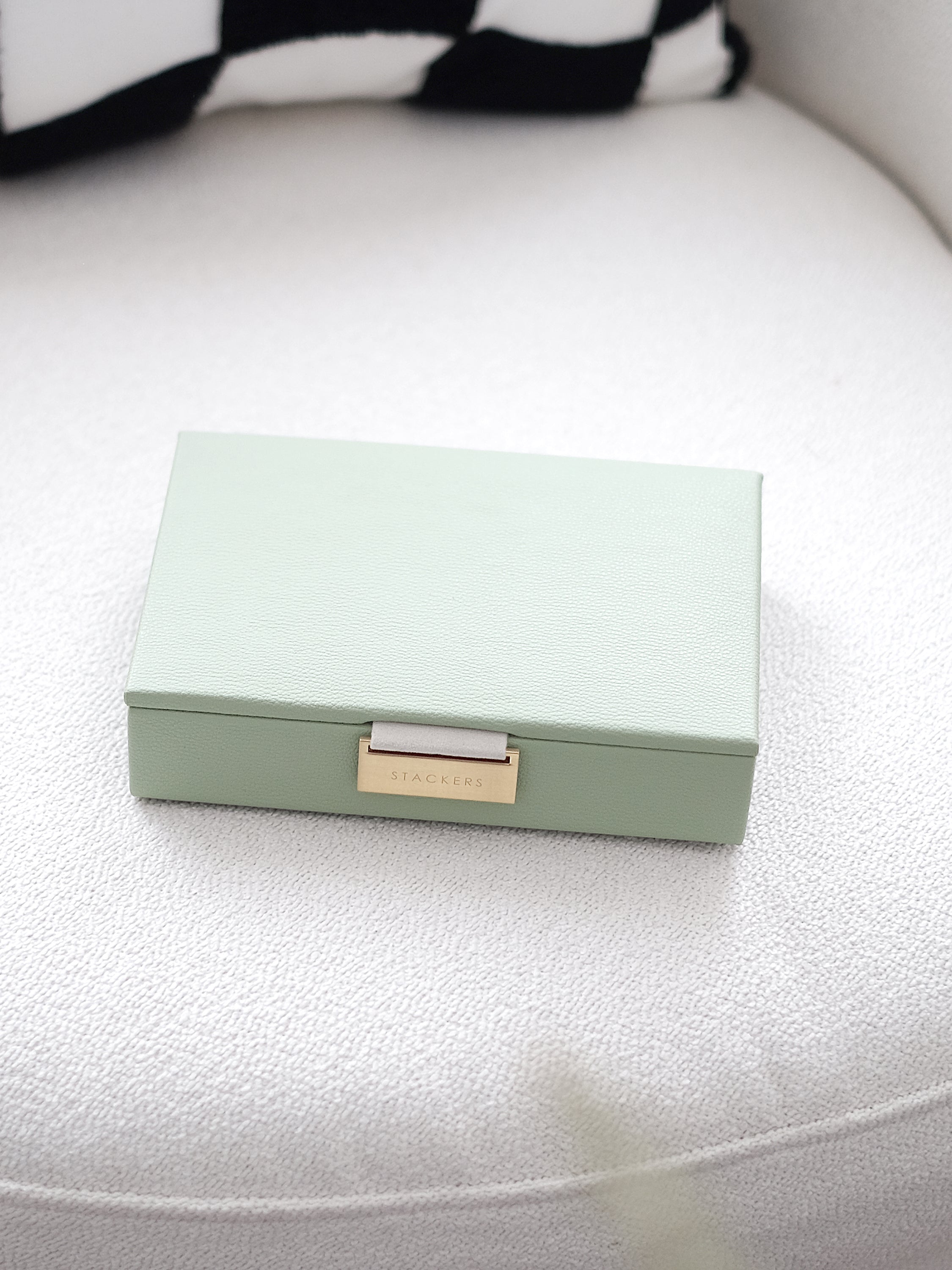 Stackers Couvercle pour Mini Boîte à Bijoux Vert Sauge