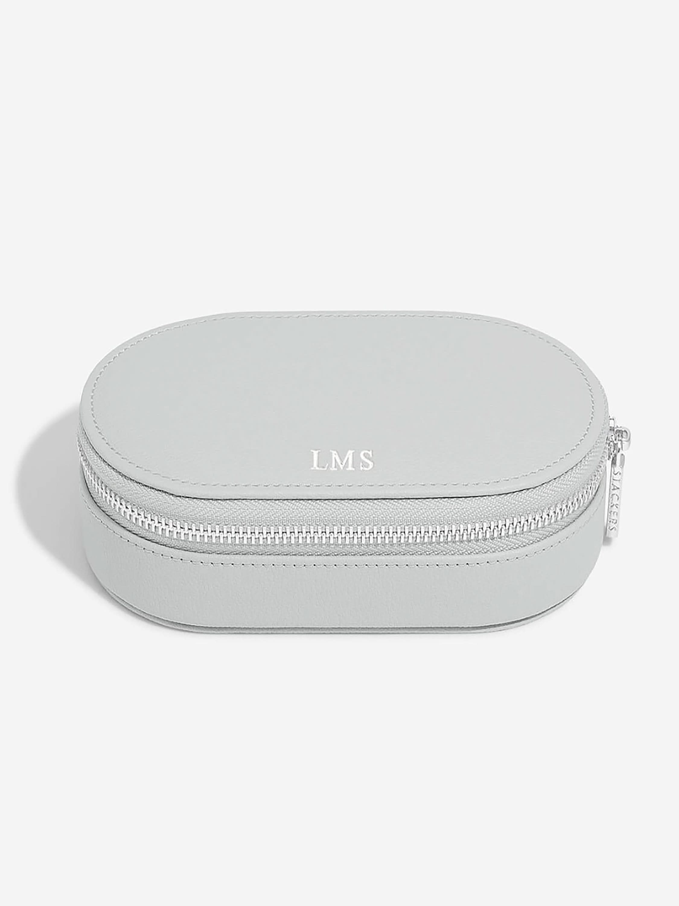 Stackers Ovale Travel Jewellery Box Grijs - Mystackers