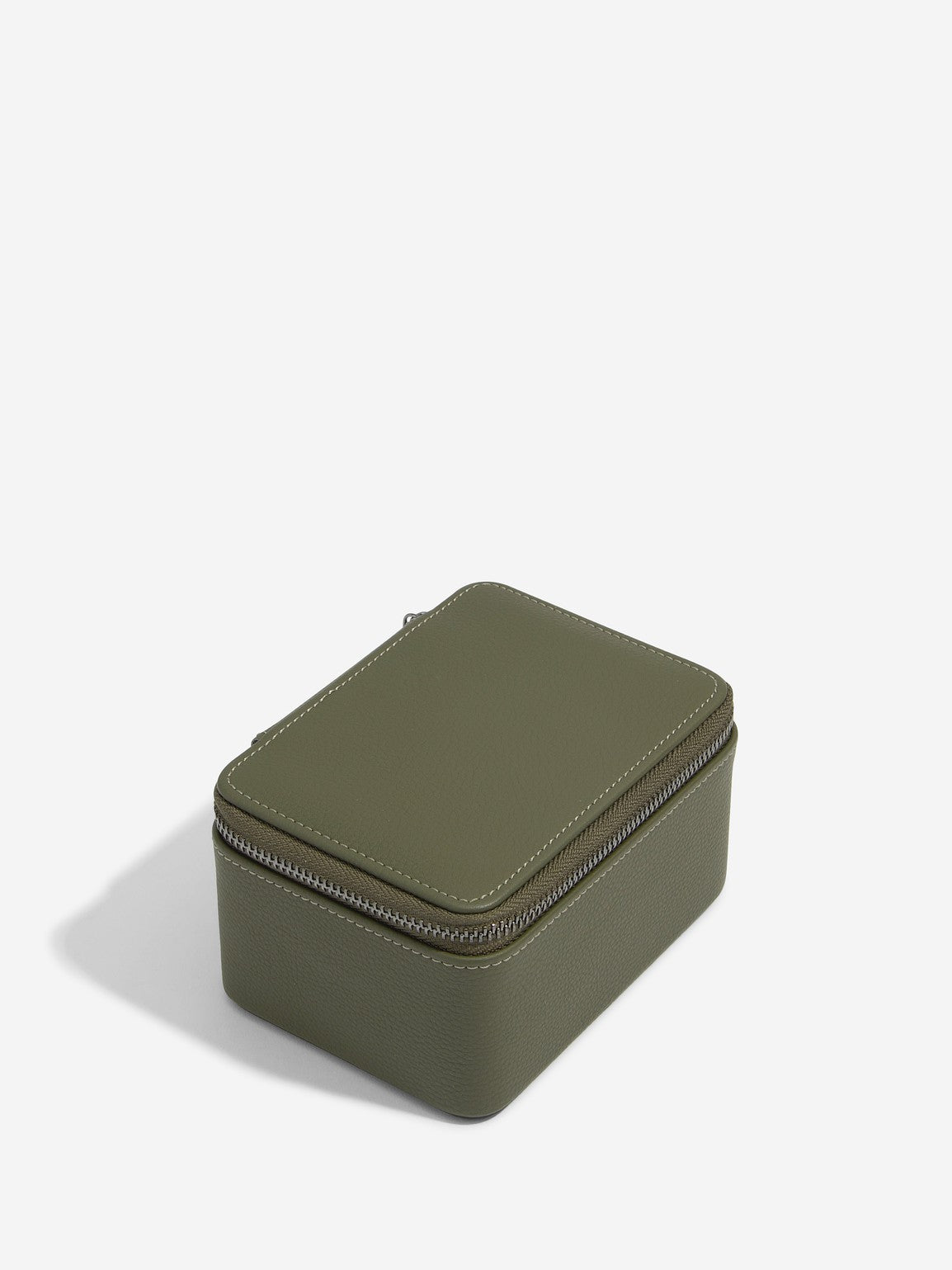 Stackers Watch Box with Double Zipper Olive Green