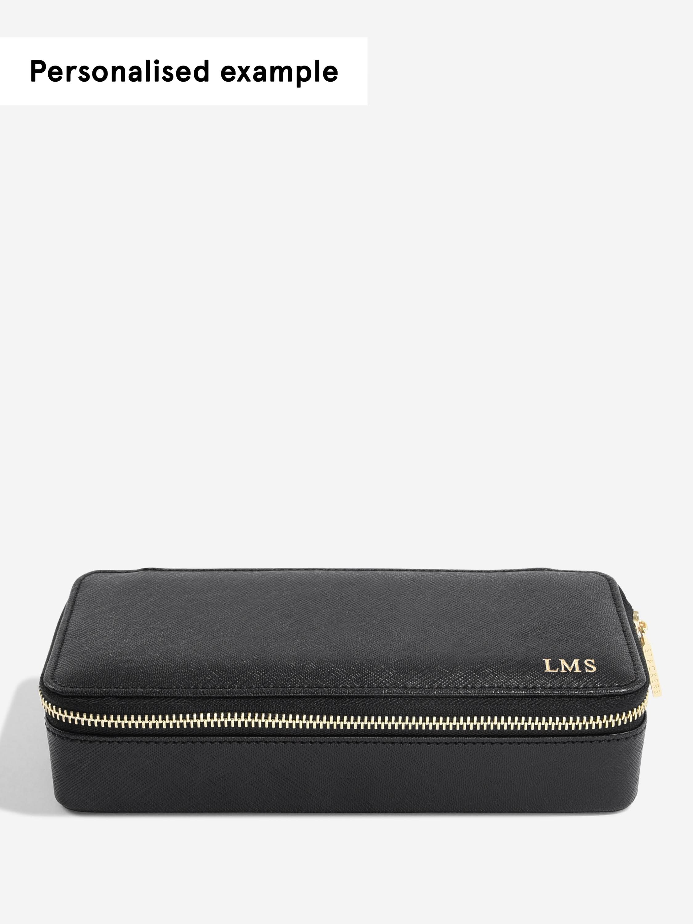 Stackers Large + Petite Travel Box Zwart - Mystackers