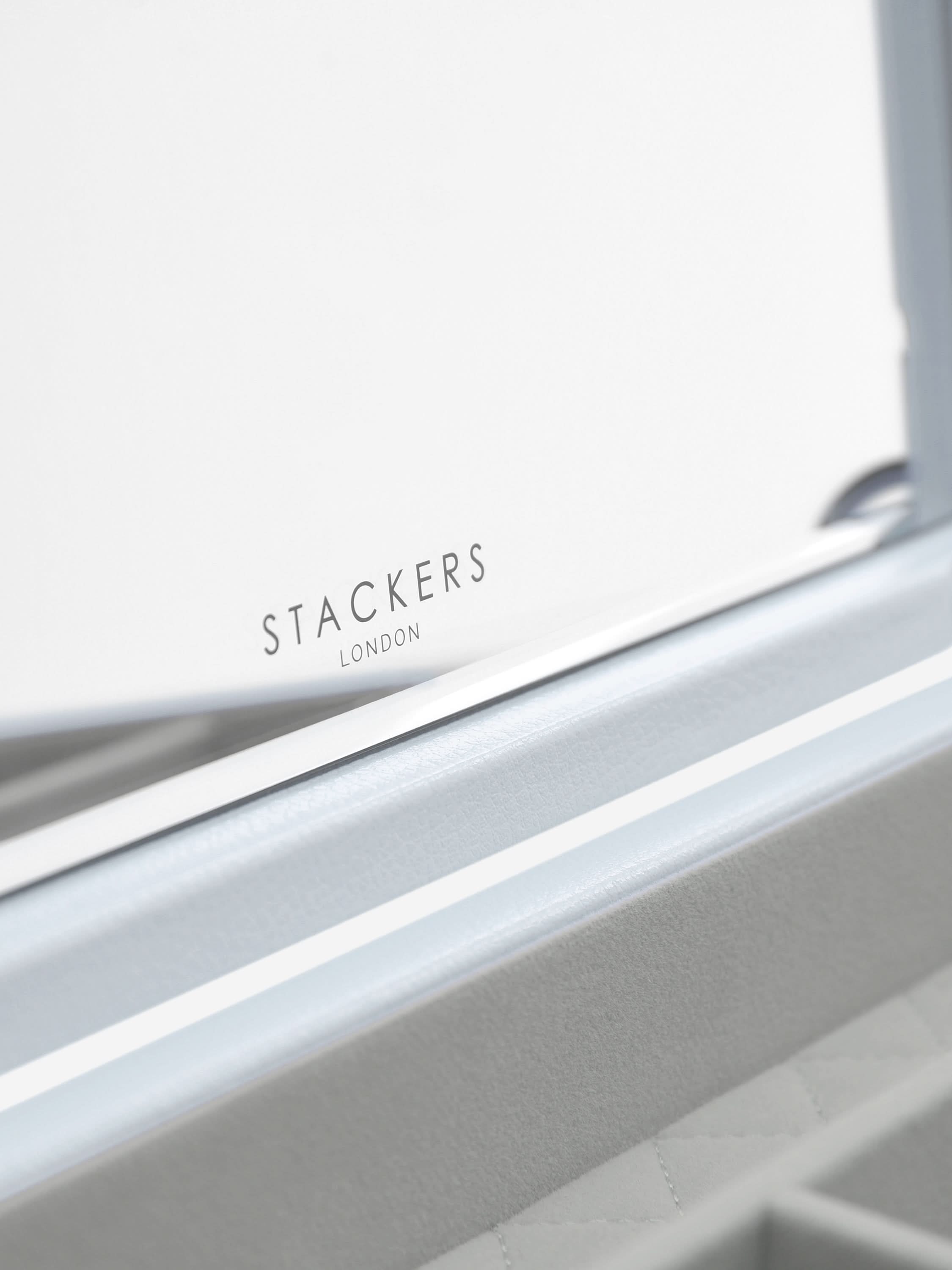 Stackers Lederen Deksel Blauw - Mystackers
