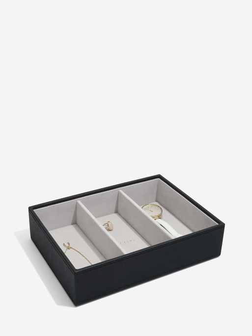 Stackers Couche de montre et d'accessoires pour boîte à bijoux classique Noir