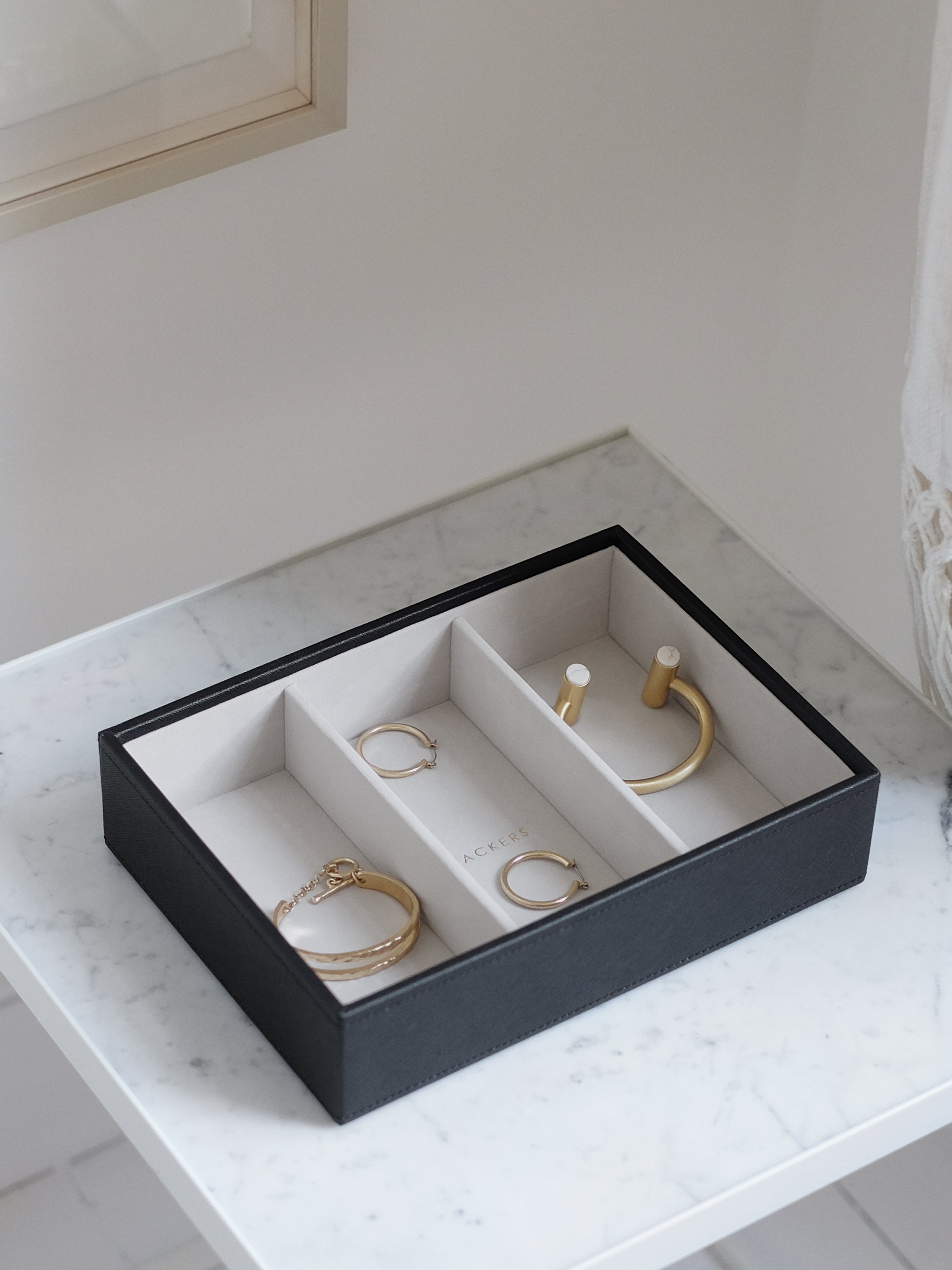 Stackers Watch & Accessory Layer for Classic Jewellery Box Black