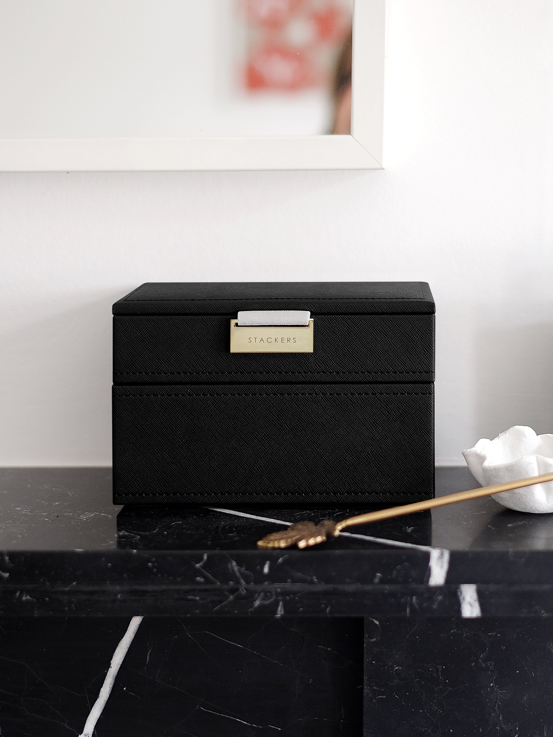Stackers Mini Boîte à Bijoux Lot de 2 Noir