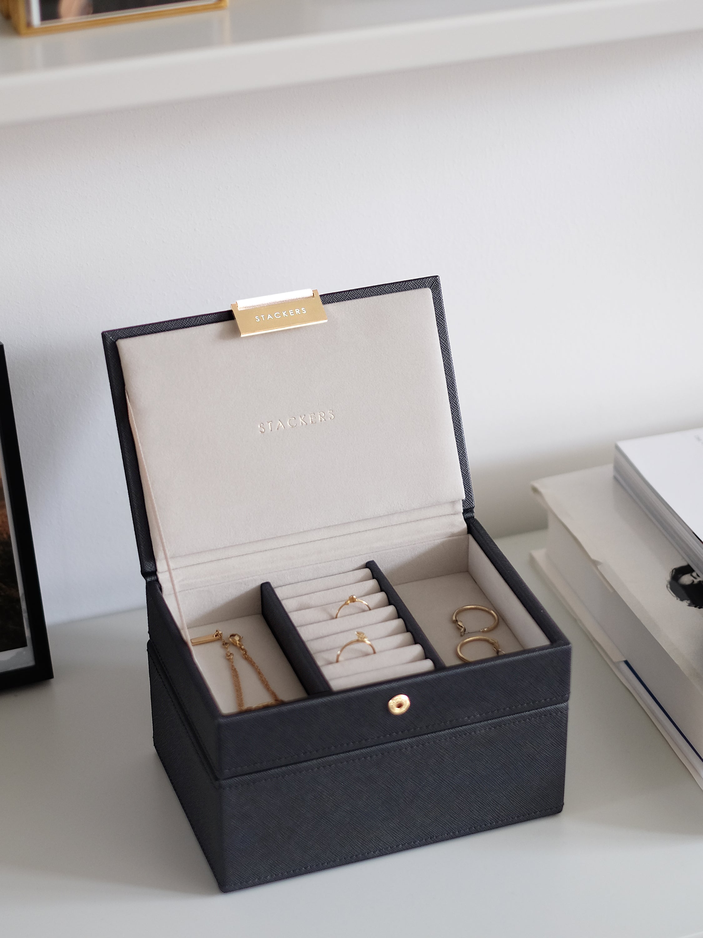 Stackers Mini Boîte à Bijoux Lot de 2 Noir