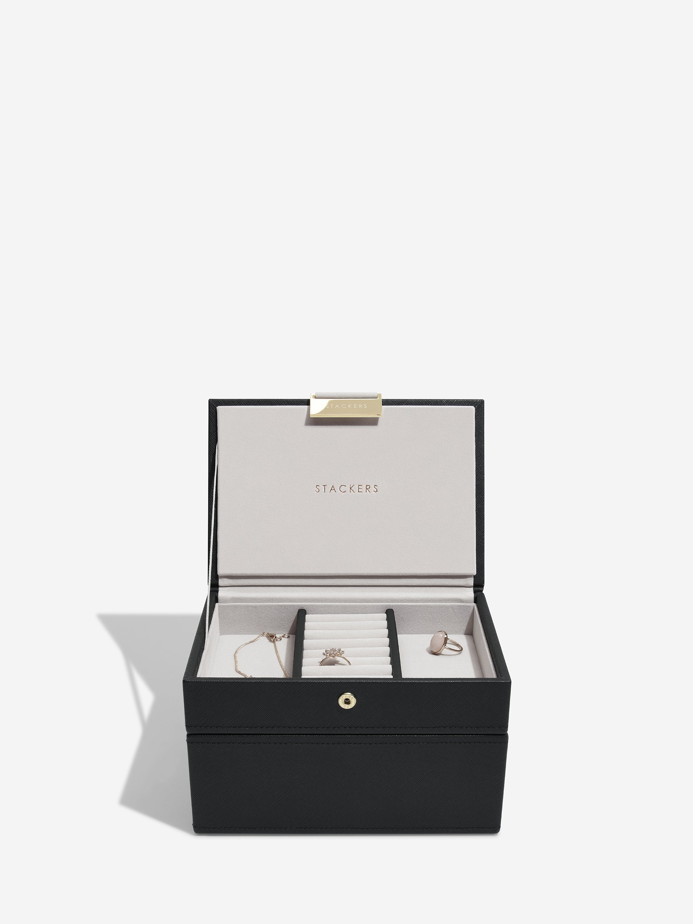 Stackers Mini Boîte à Bijoux Lot de 2 Noir