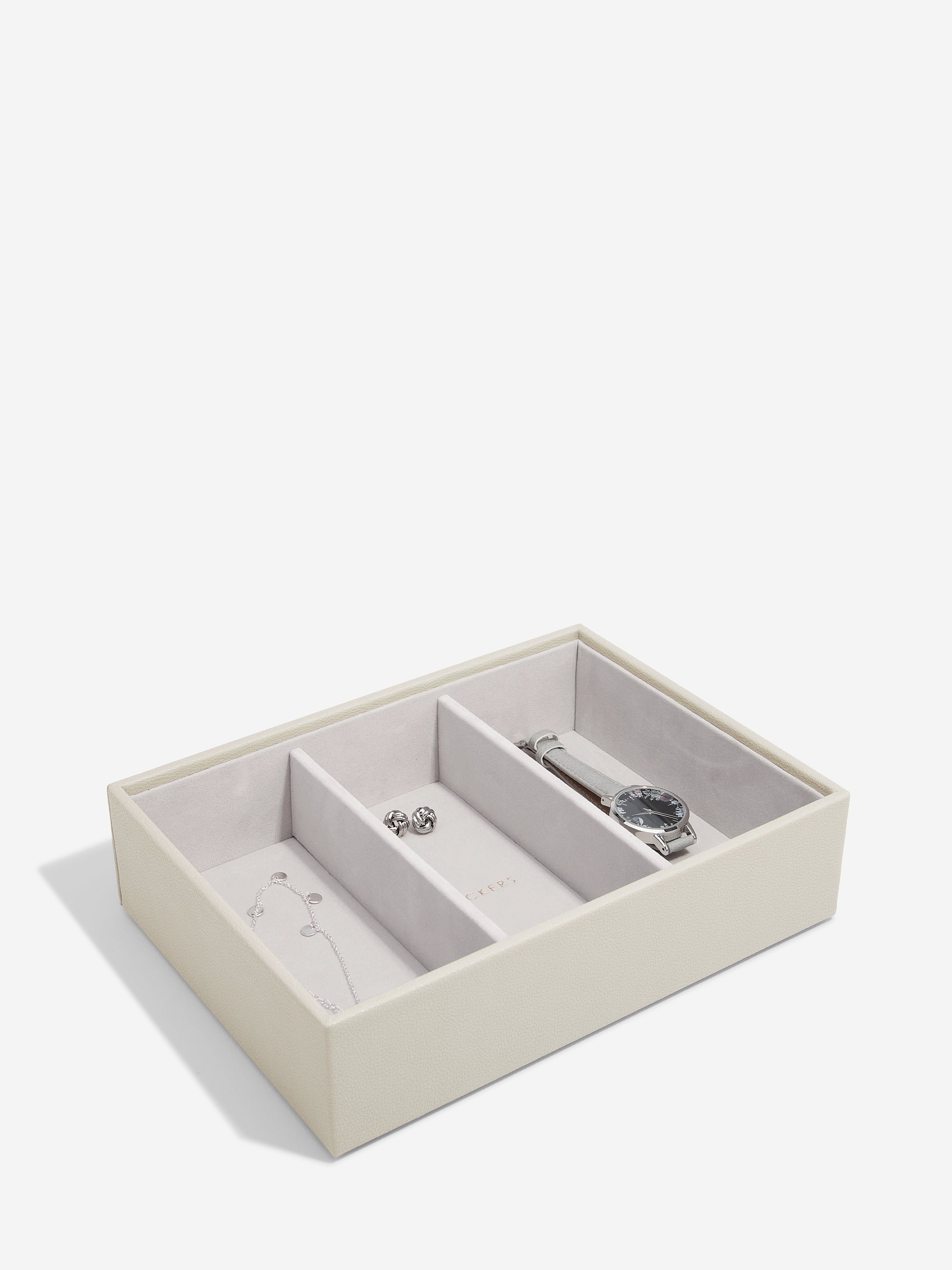 Stackers Watch & Accessory Layer for Classic Jewellery Box Oatmeal