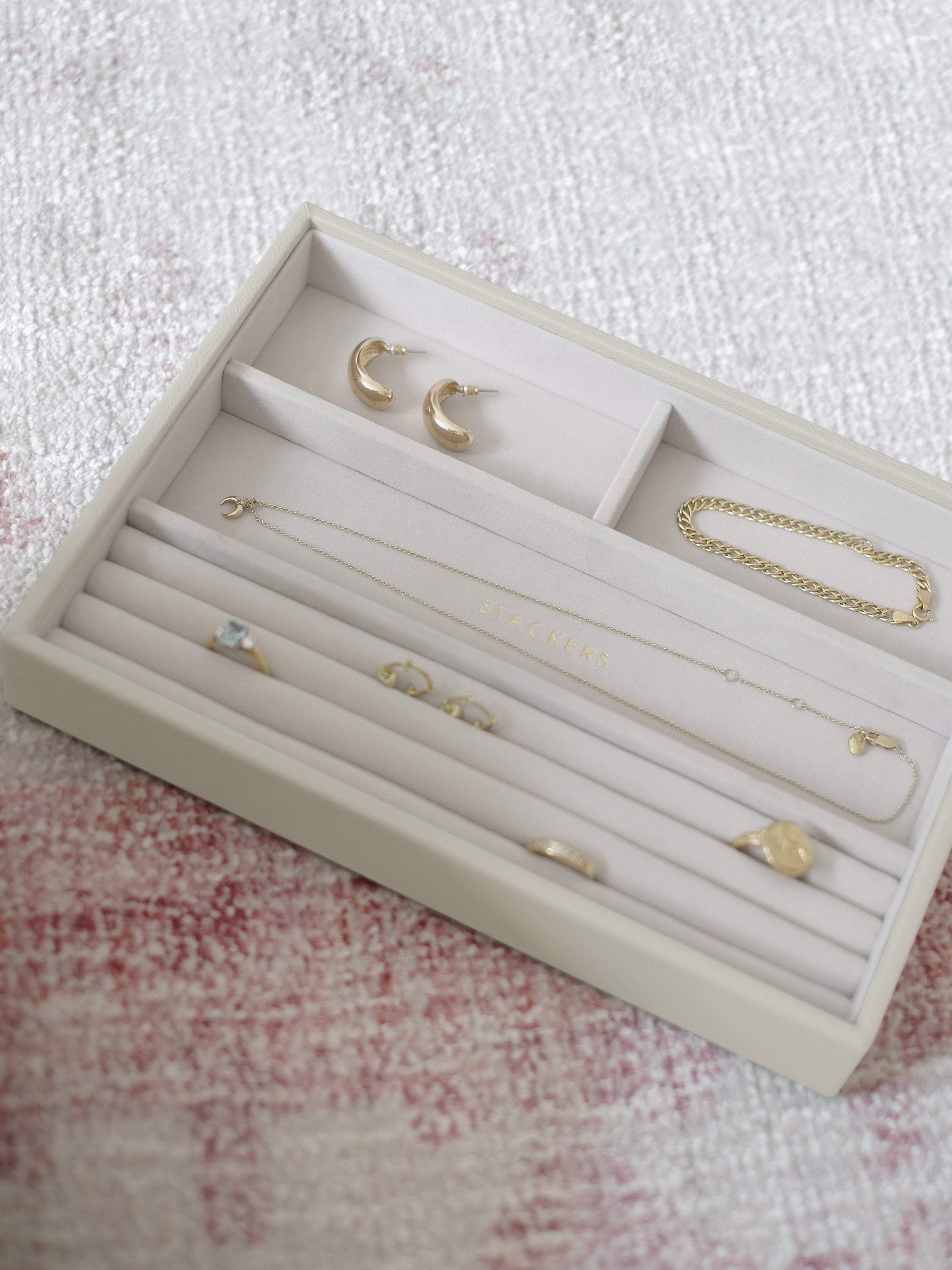 Stackers Ring & Bracelet Layer for Classic Jewellery Box Oatmeal