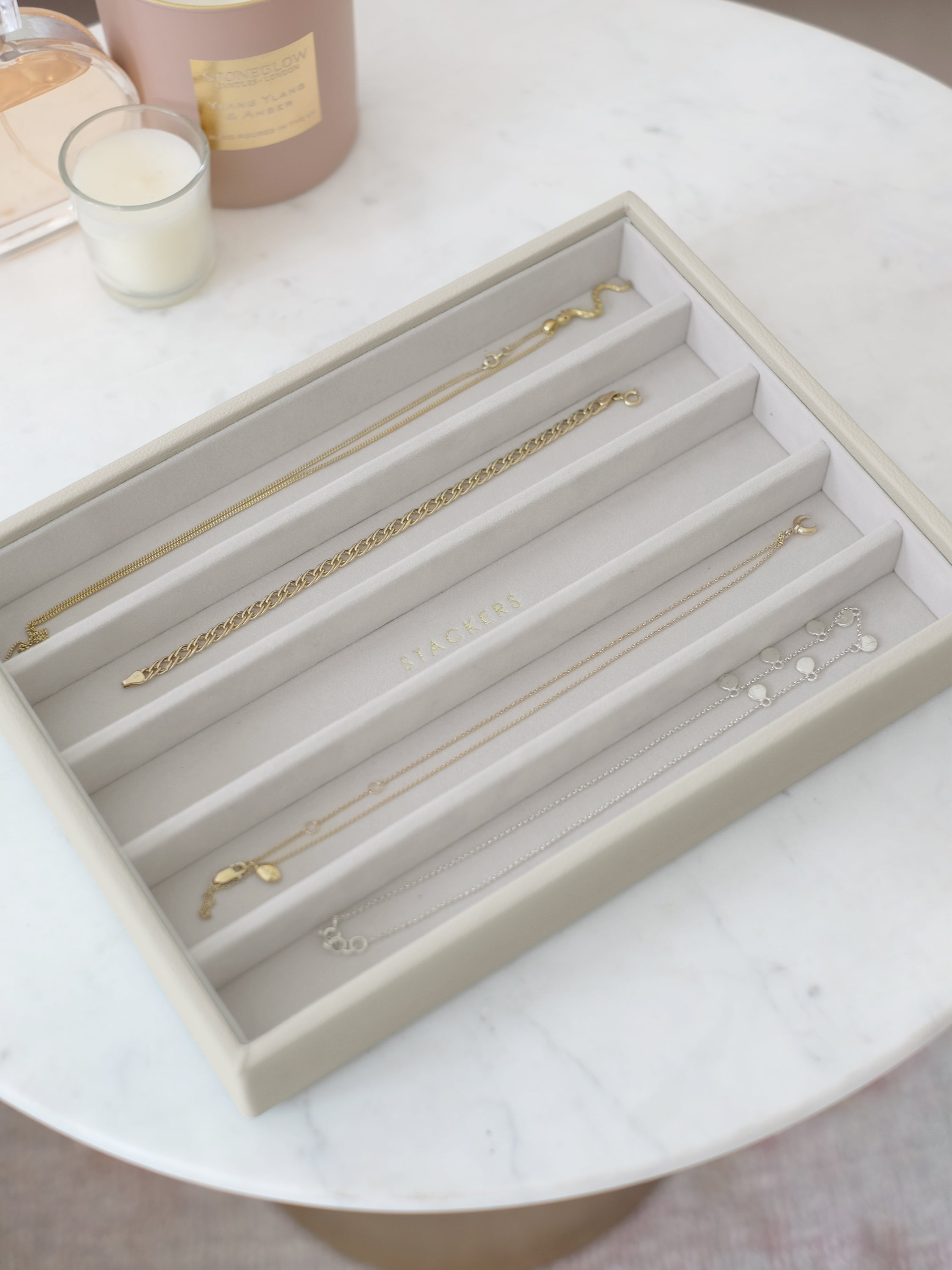 Stackers Necklace Layer for Classic Jewellery Box Oatmeal