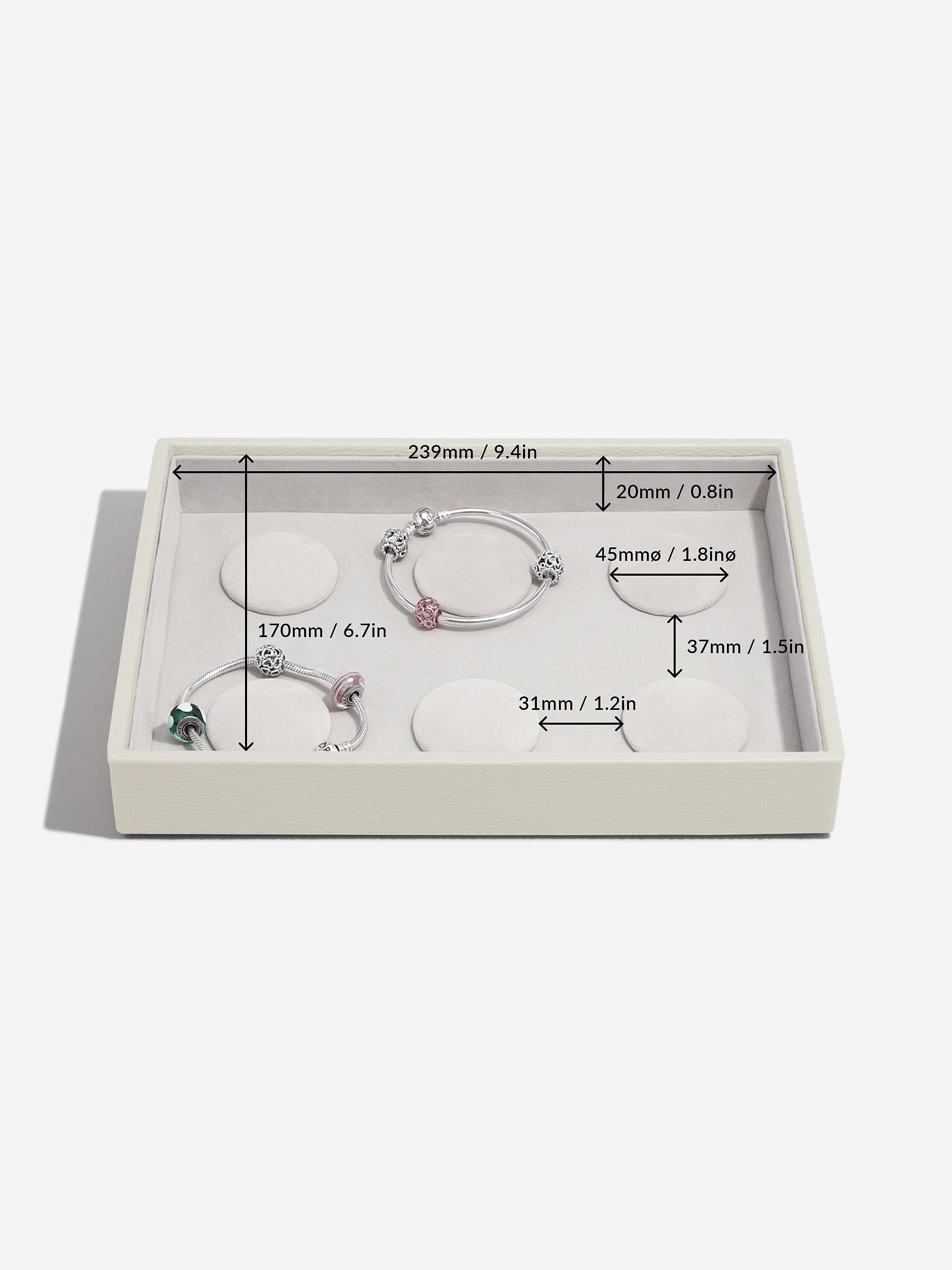 Stackers Bracelet Layer for Classic Jewellery Box Oatmeal