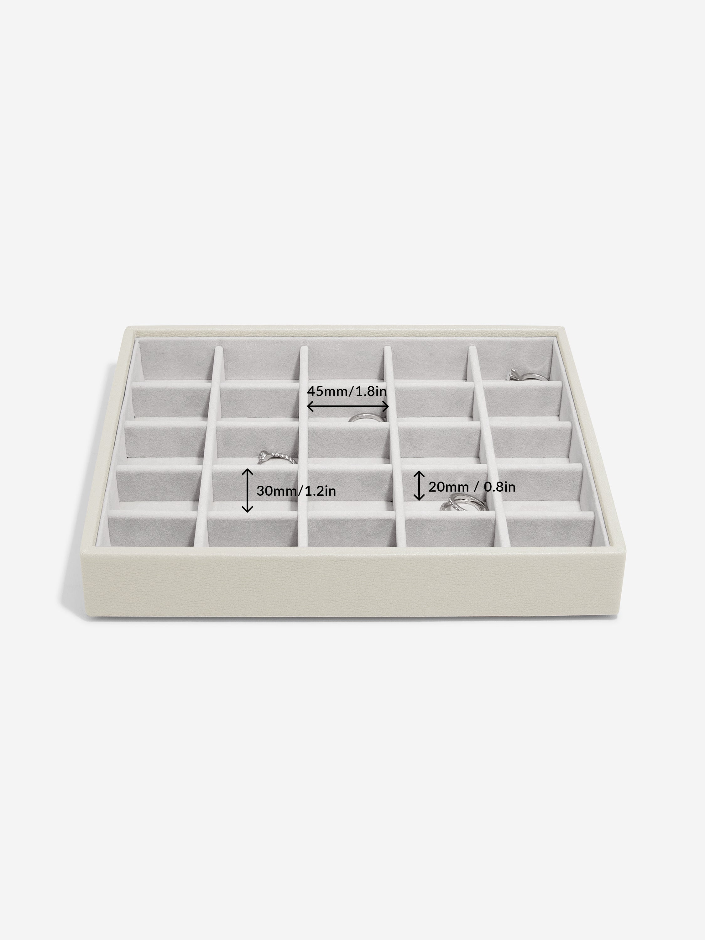 Stackers Classic Boîte à Bijoux Lot de 3 Avoine