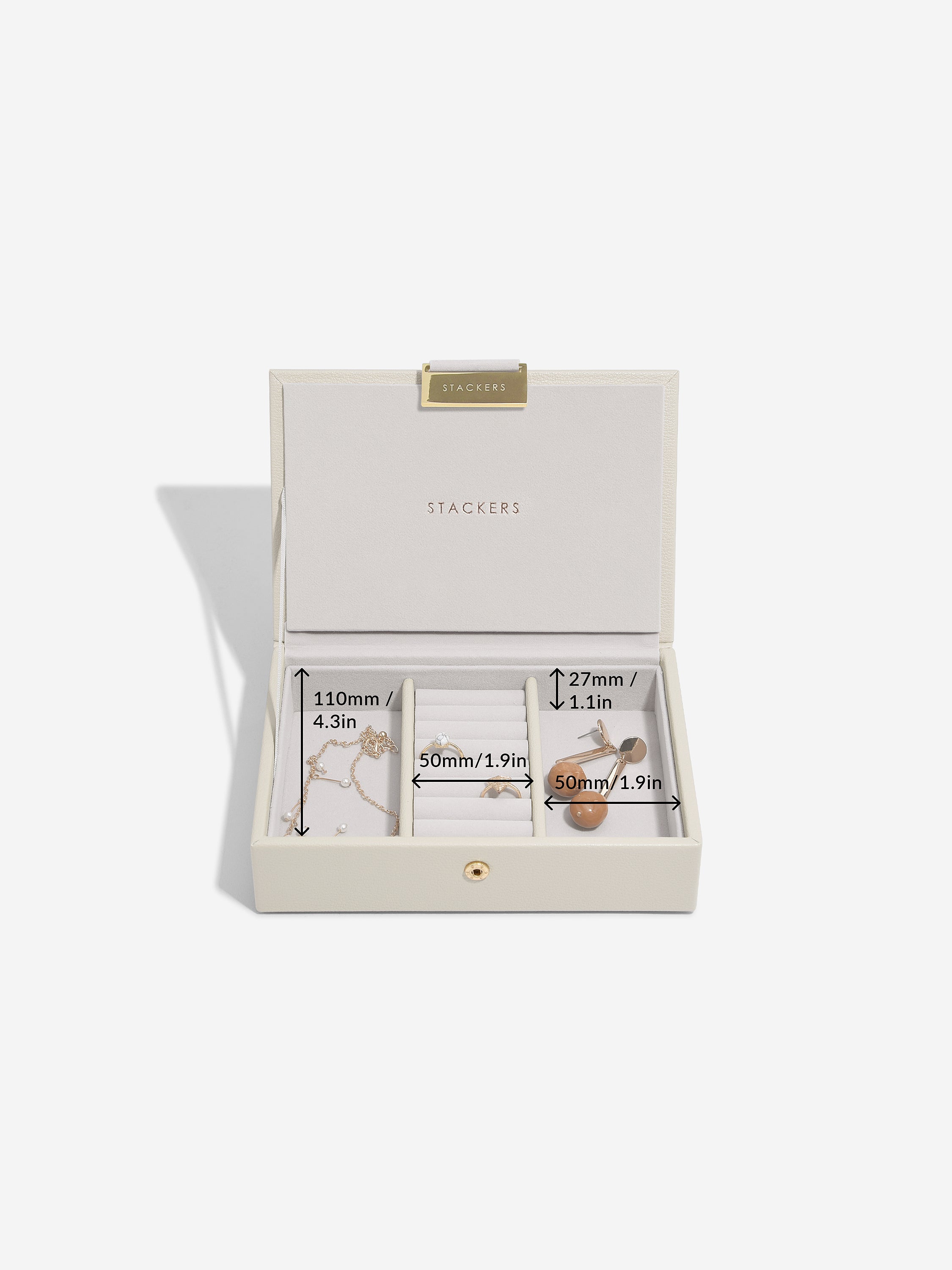 Stackers Couvercle pour mini boîte à bijoux avoine