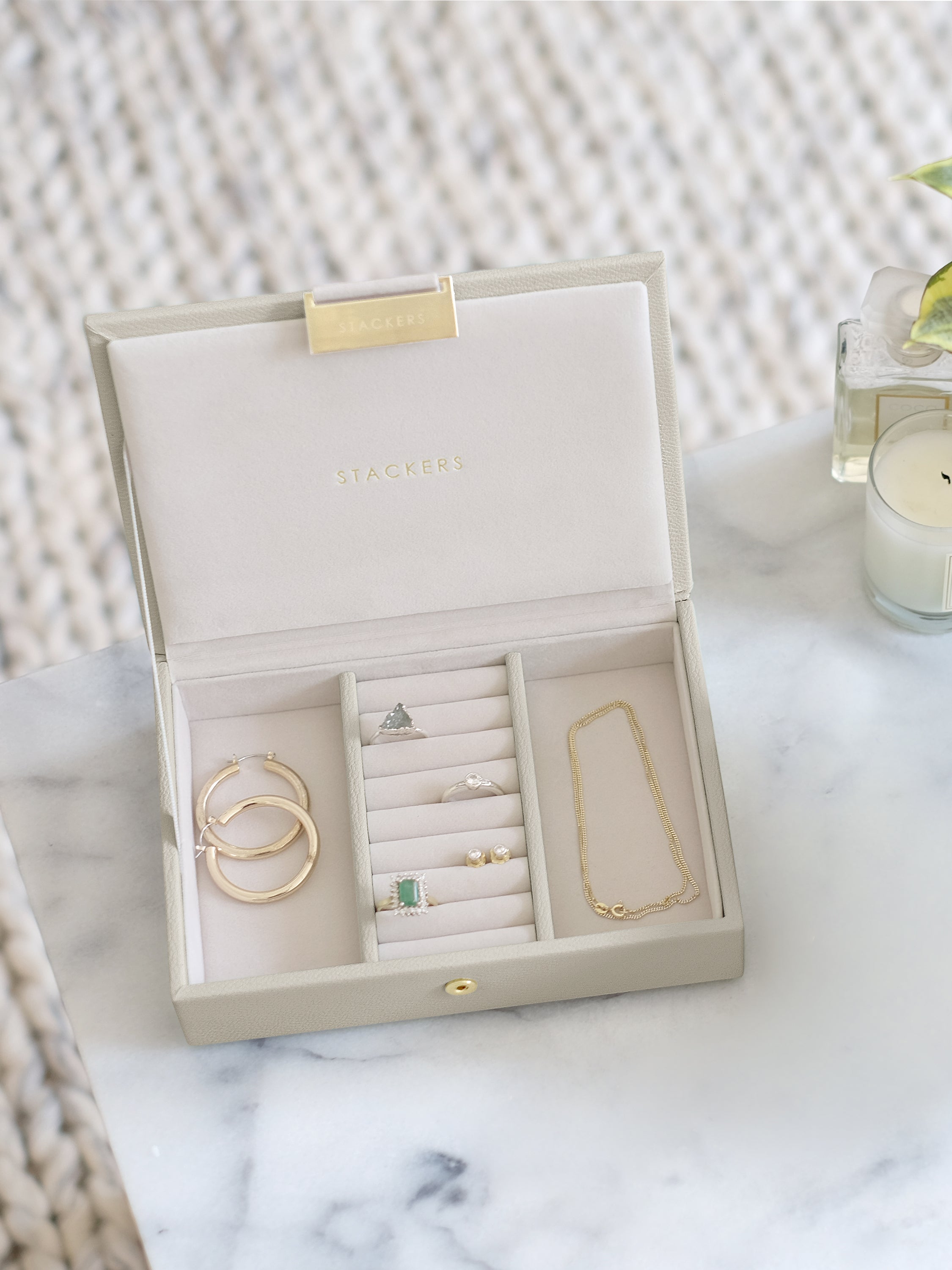 Stackers Couvercle pour mini boîte à bijoux avoine