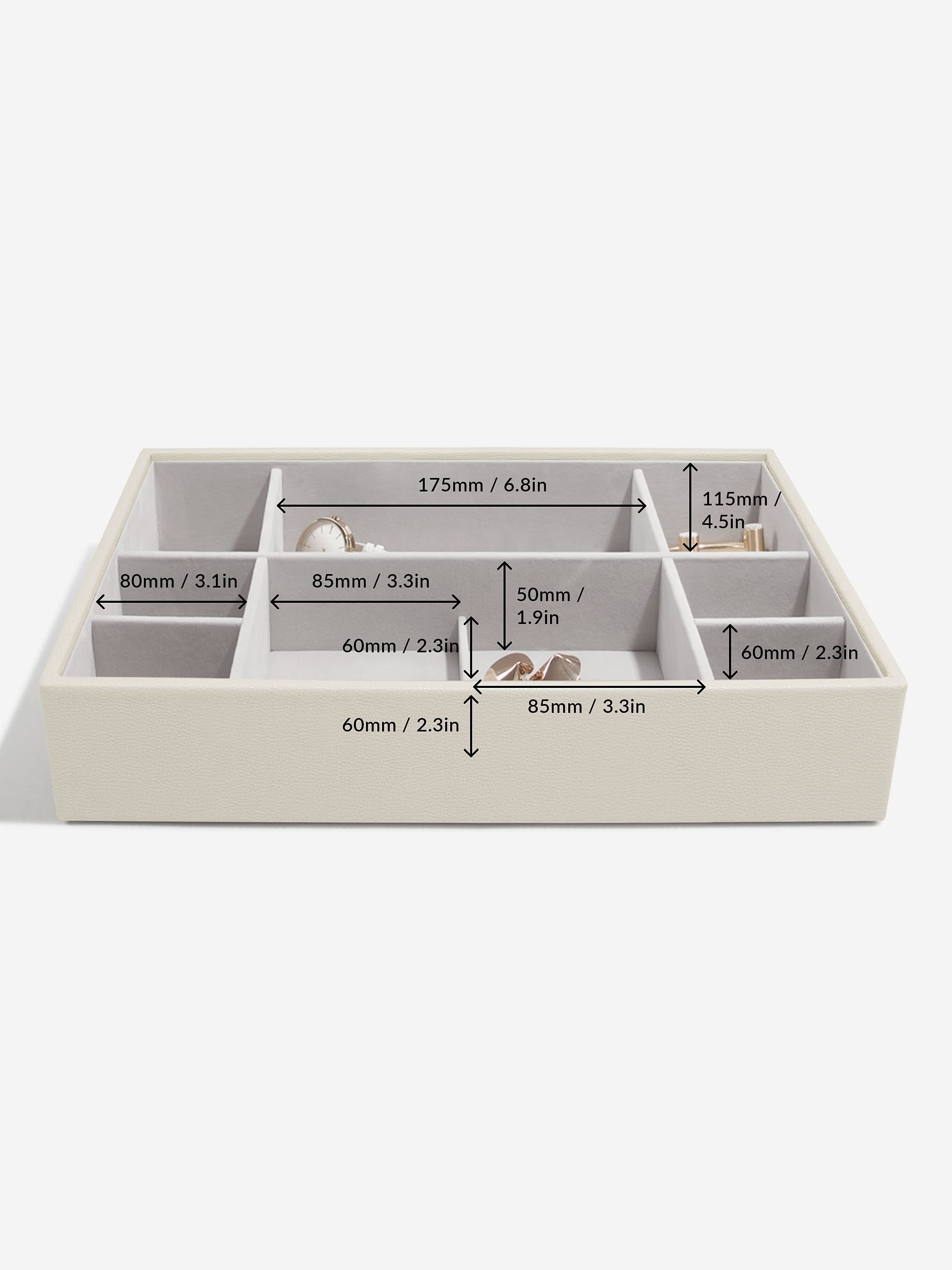 Stackers XL Horloge- & Accesoirelaag Havermout - Mystackers