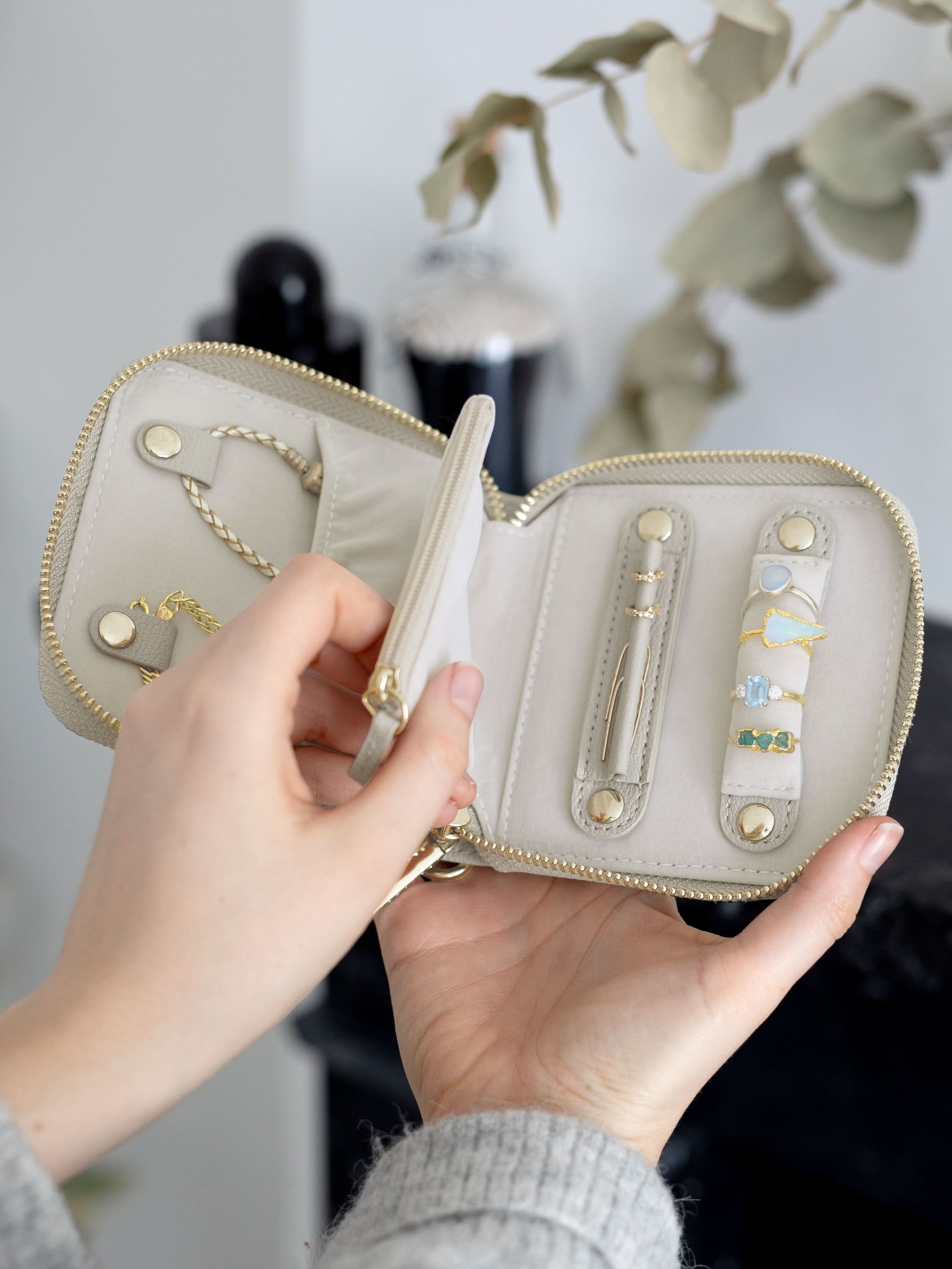 Stackers Compact Jewellery Roll Havermout - Mystackers