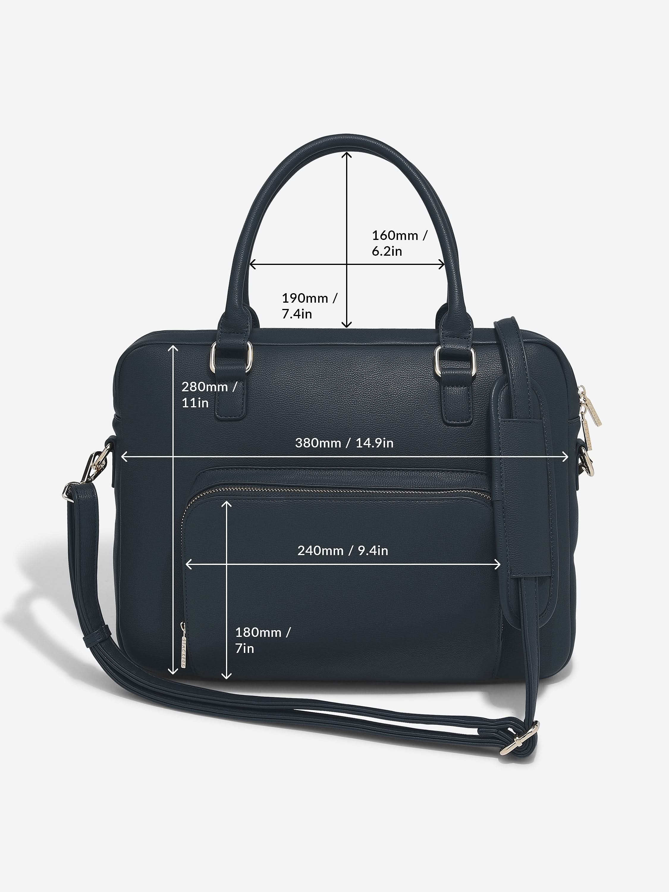 Stackers Laptoptas Marineblauw - Mystackers