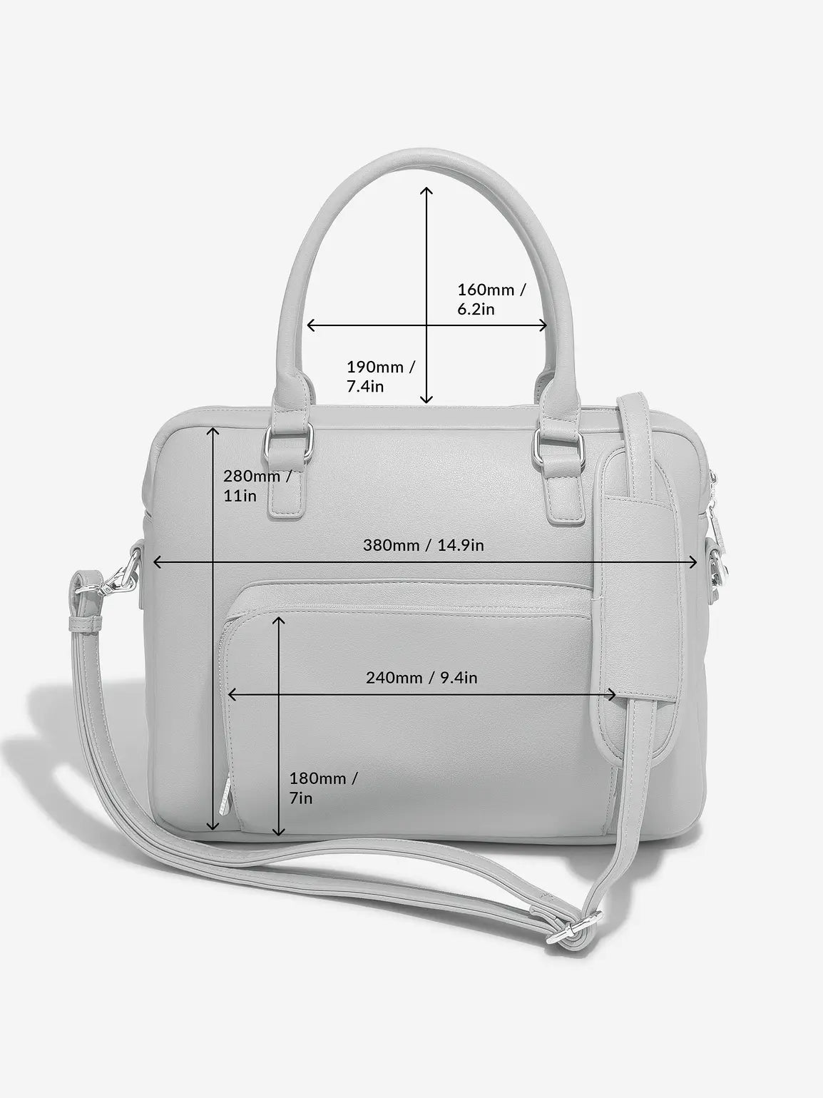 Stackers Laptop Bag Grey