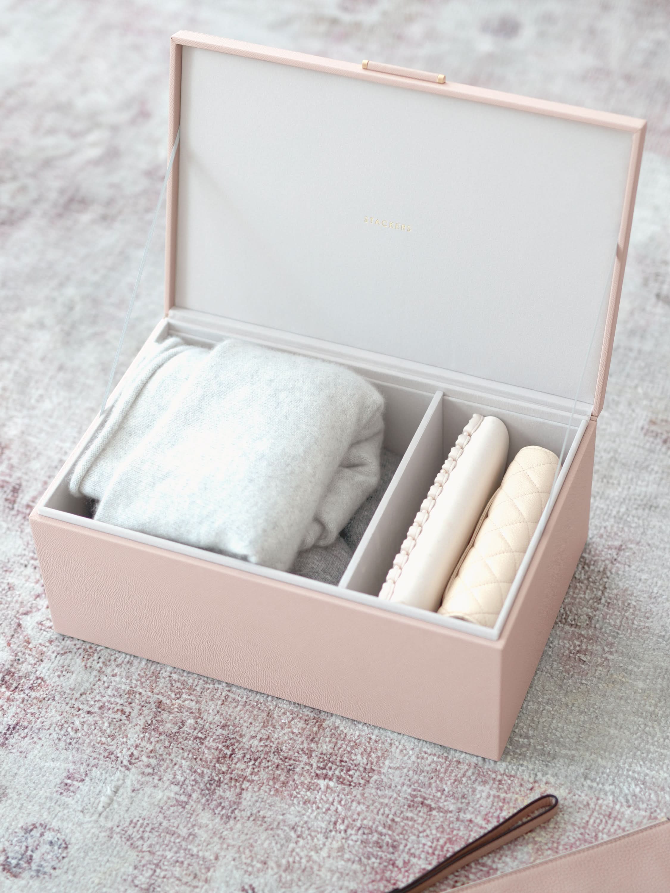 Stackers Medium Storage Box Pink