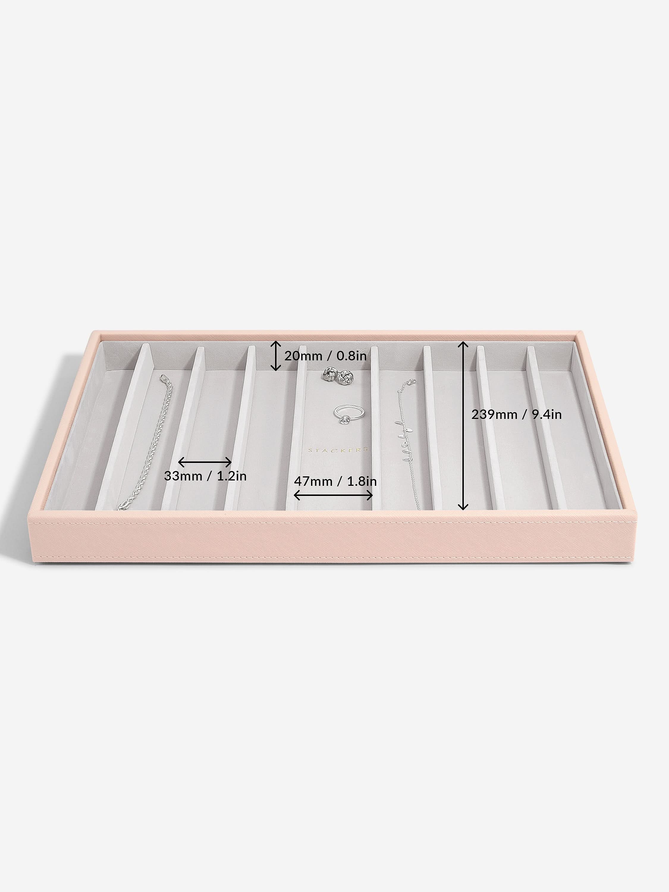 Stackers XL Halskettingenlaag Roze - Mystackers