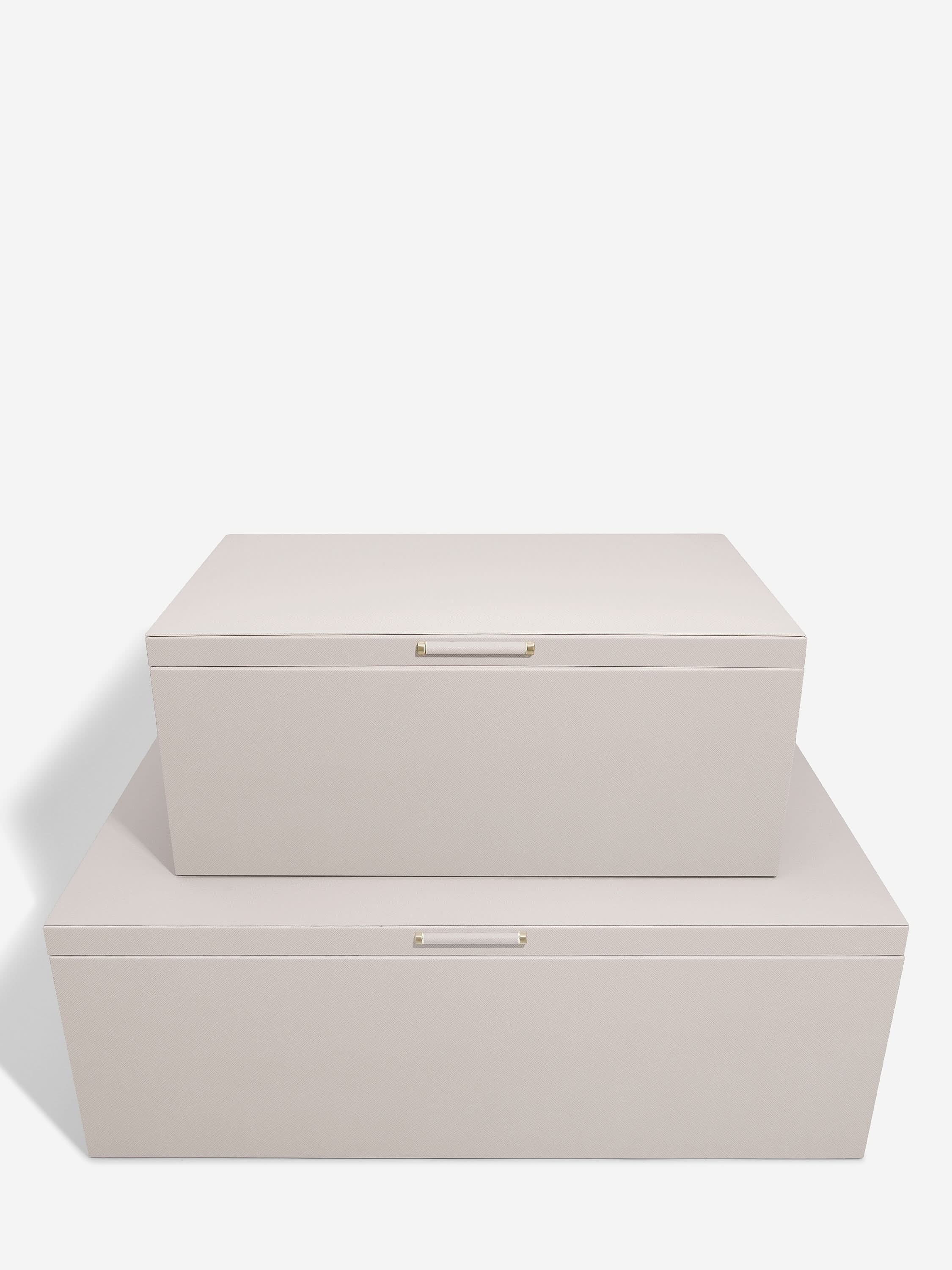 Stackers Storage Box Set of Two Taupe