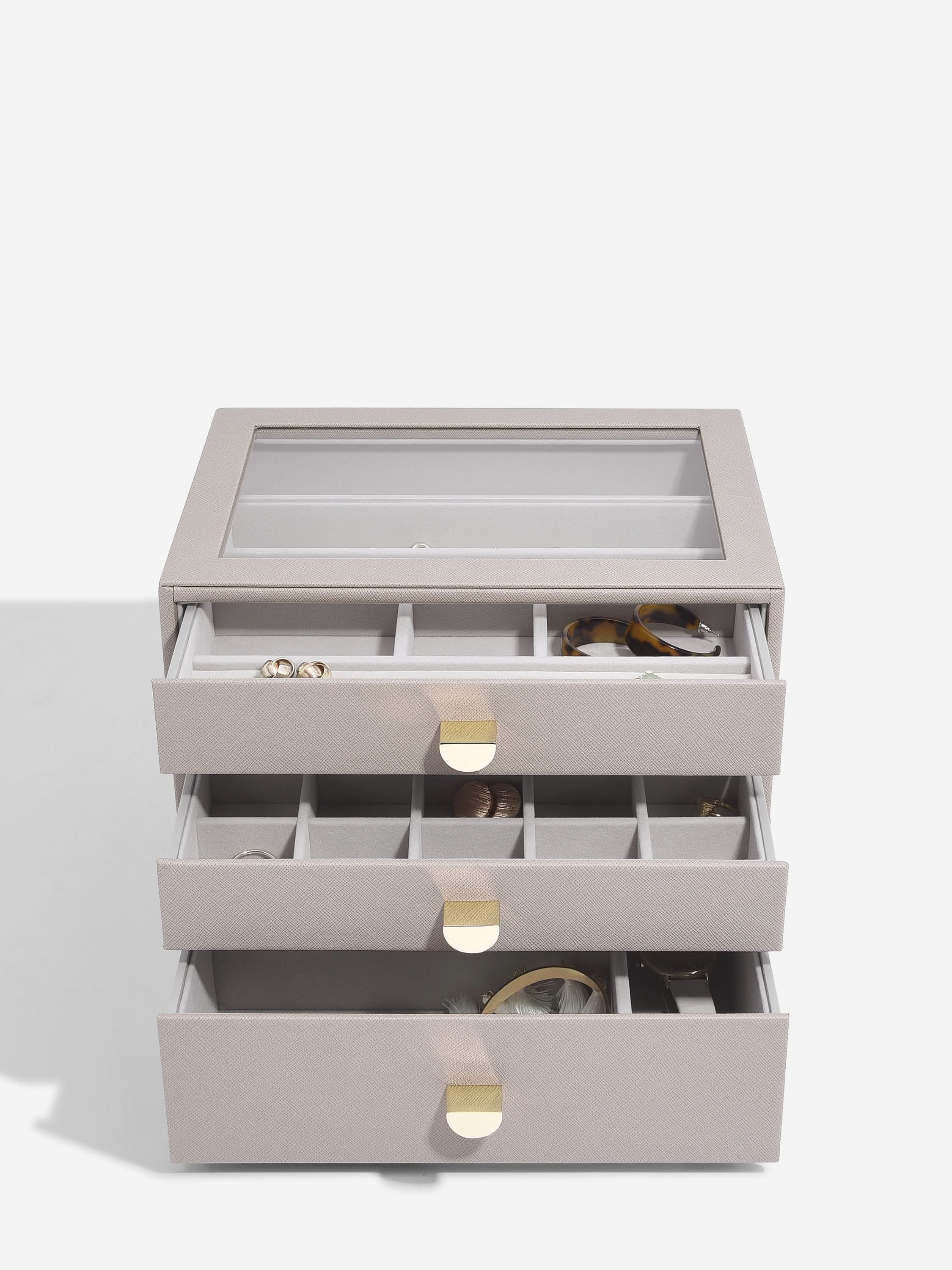Stackers Klassieke Display Juwelendoos Set van 3 Taupe - Mystackers