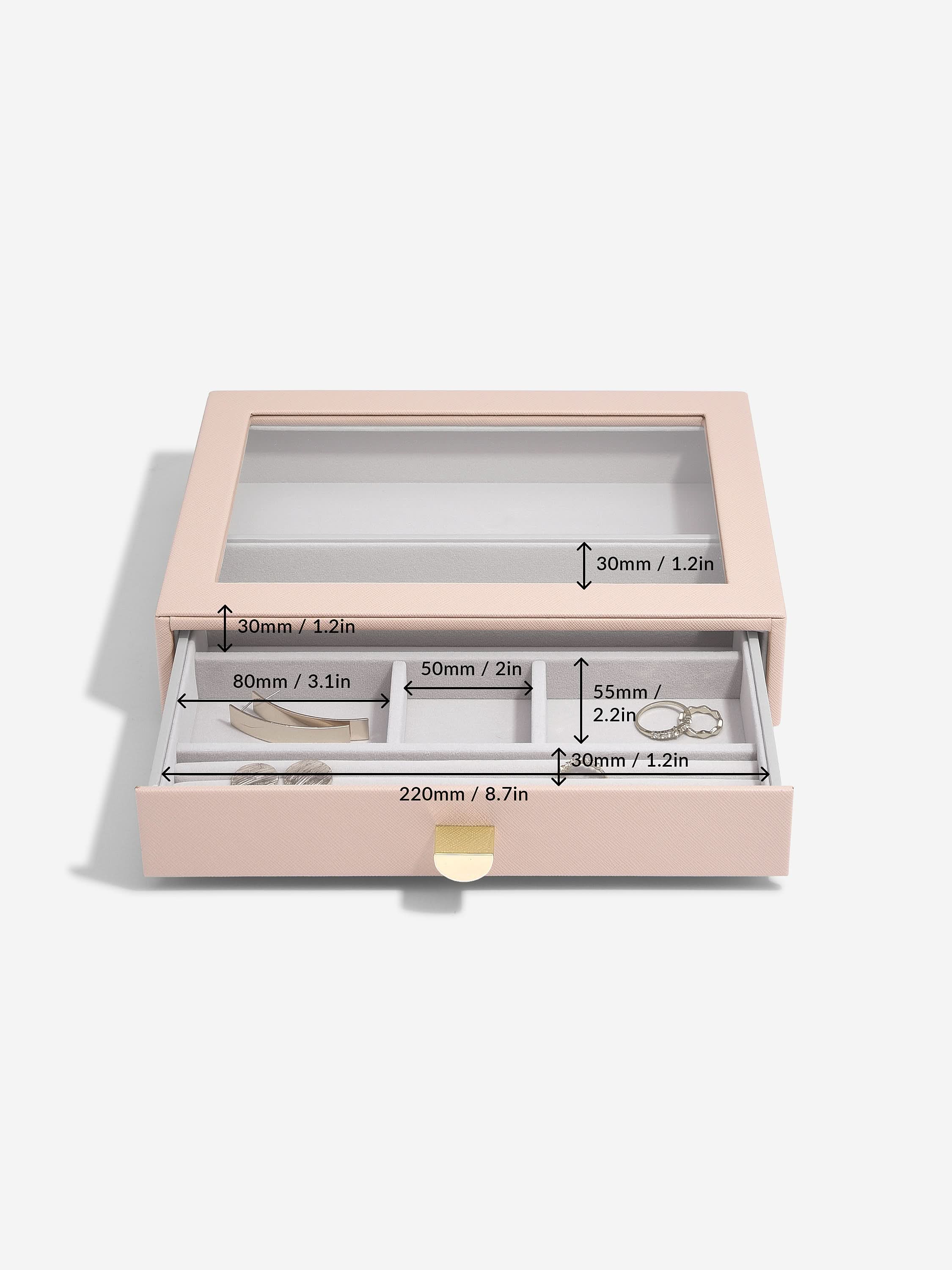 Stackers Klassieke Display Juwelendoos Set van 3 Roze - Mystackers