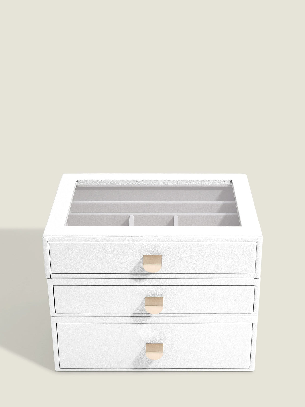 Stackers Klassieke Display Juwelendoos Set van 3 Wit | Mystackers