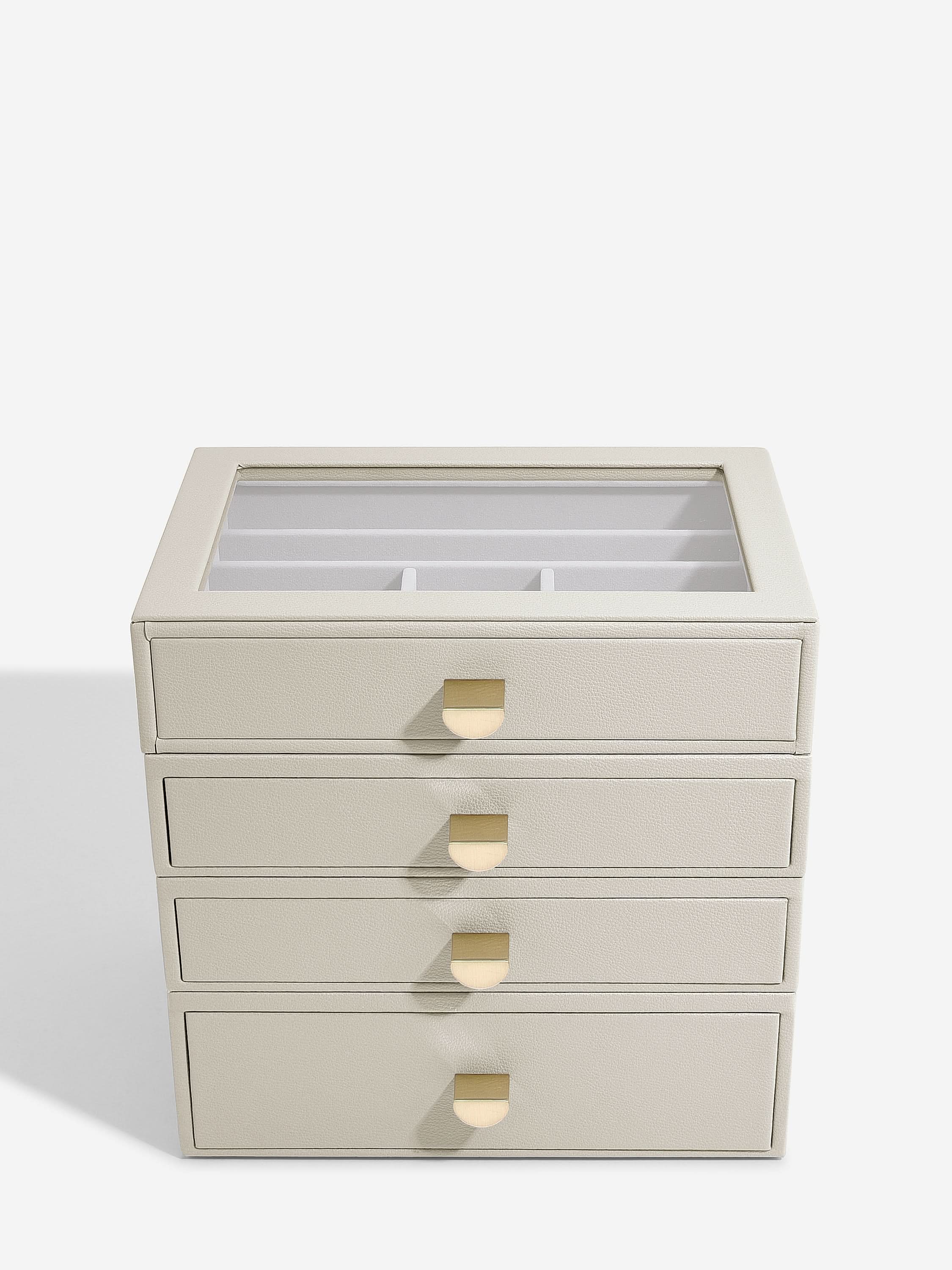 Stackers Classic Display Jewellery Box Set of 4 Oatmeal