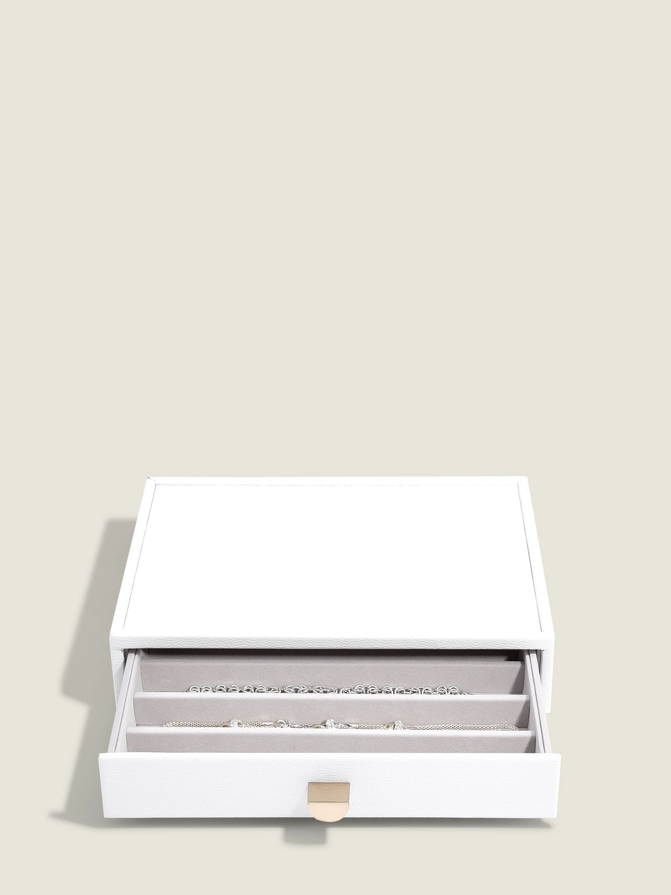 Stackers Klassieke Display Juwelendoos Set van 4 Wit - Mystackers