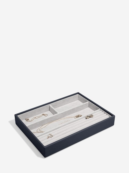 Stackers Ring & Bracelet Layer for Classic Jewellery Box Navy Blue