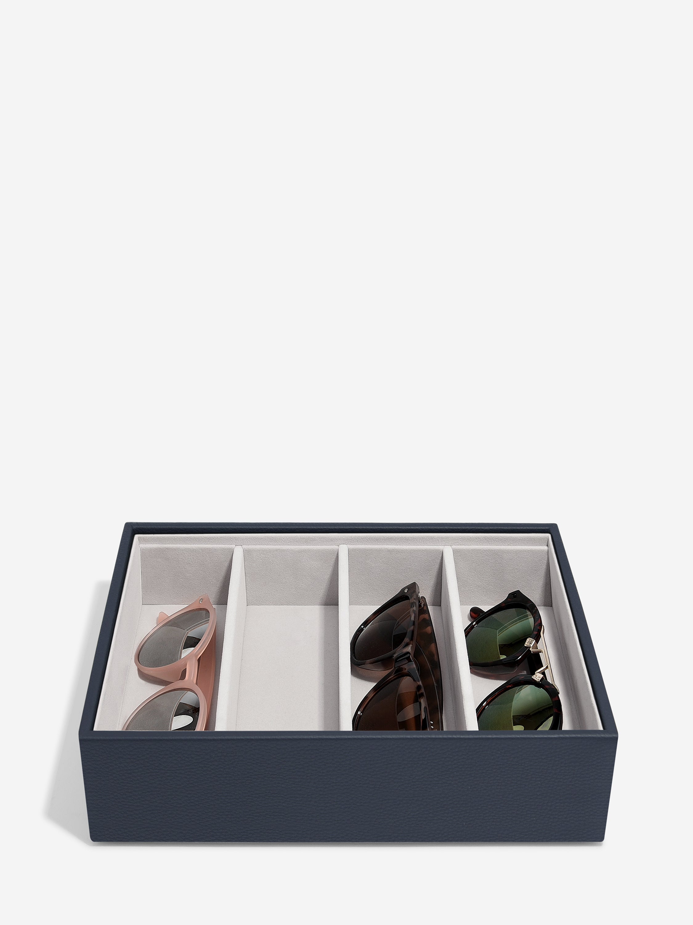 Stackers Glasses & Accessories Layer for Classic Jewellery Box Navy Blue