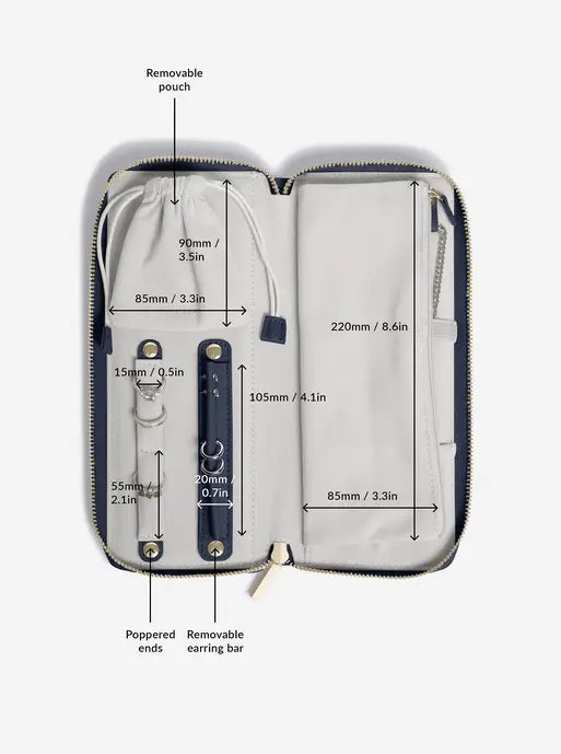 Stackers Jewellery Roll Navy Blue