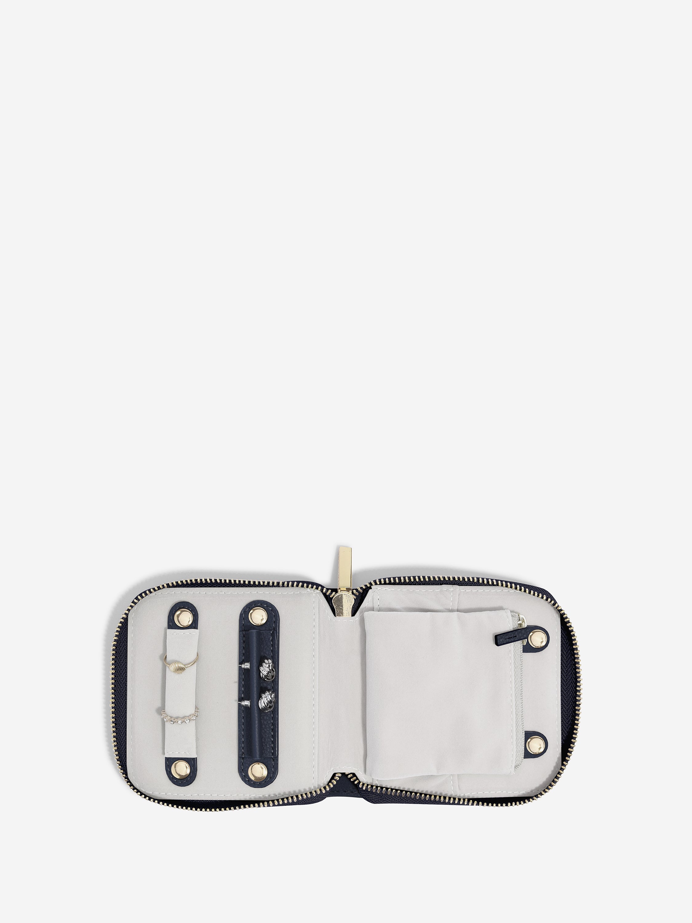 Stackers Compact Jewellery Roll Navy Blue