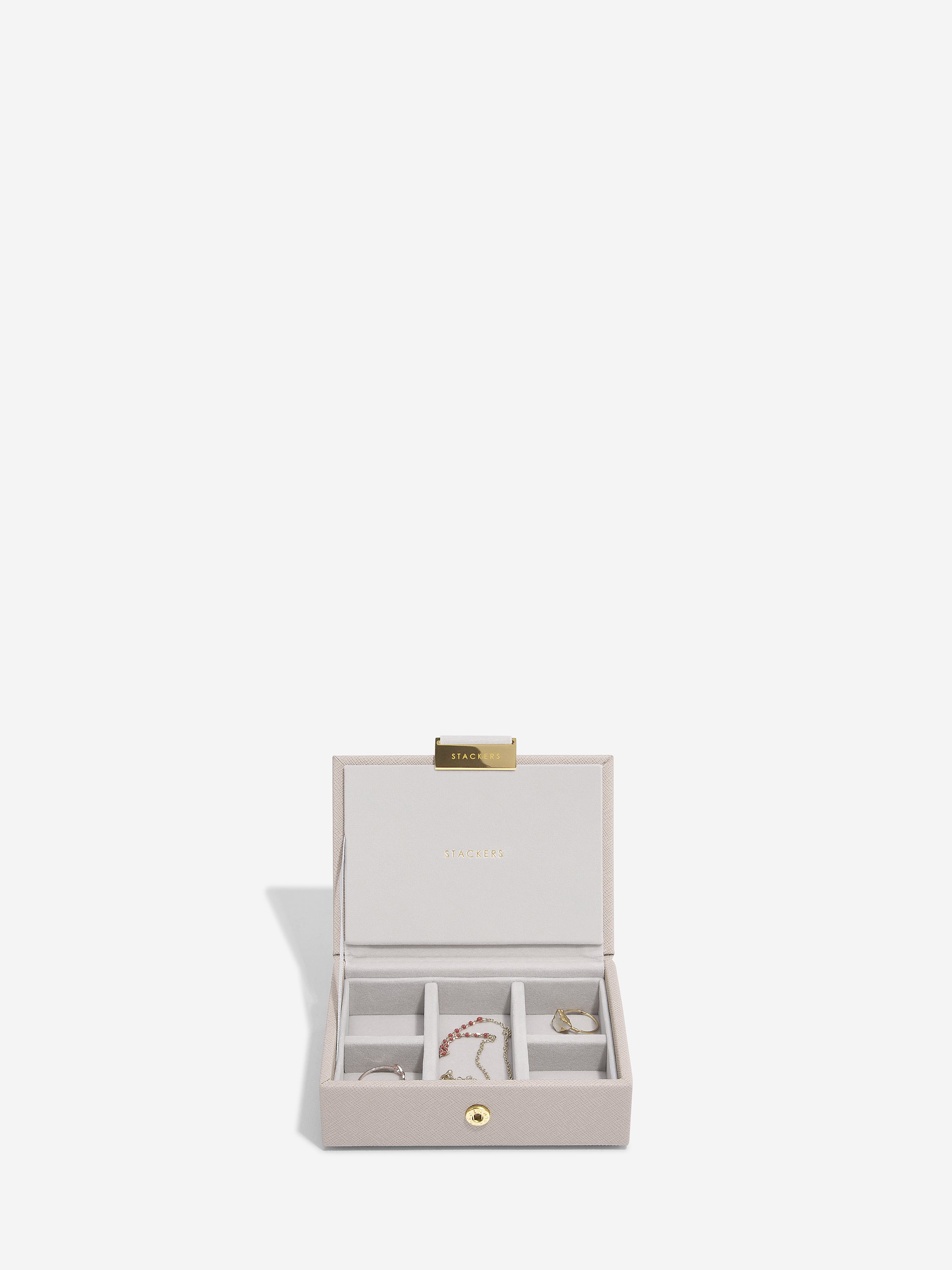 Stackers Micro Boîte à Bijoux Lot de 2 Taupe