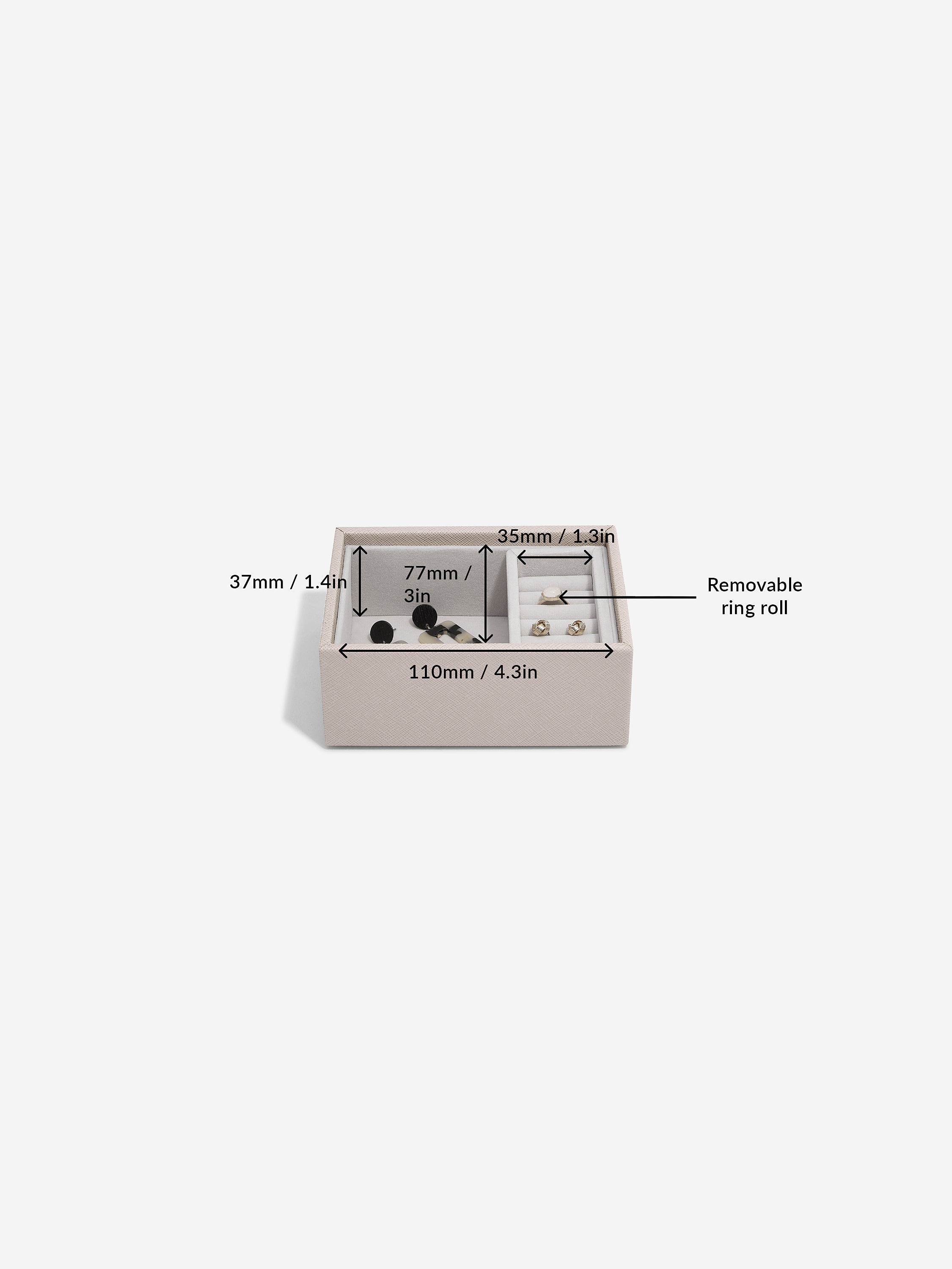 Stackers Micro Boîte à Bijoux Lot de 2 Taupe