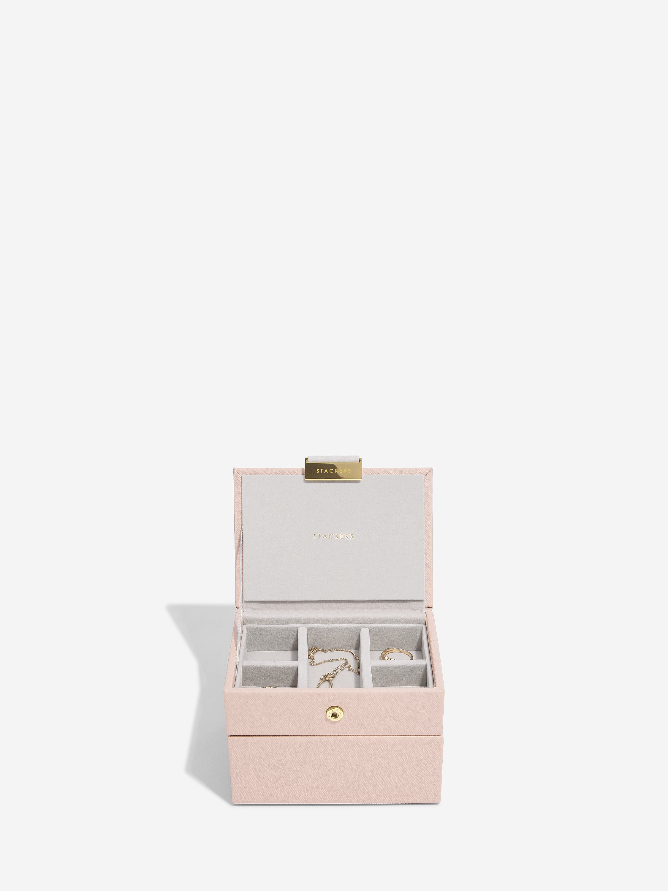 Stackers Micro Boîte à Bijoux Lot de 2 Rose