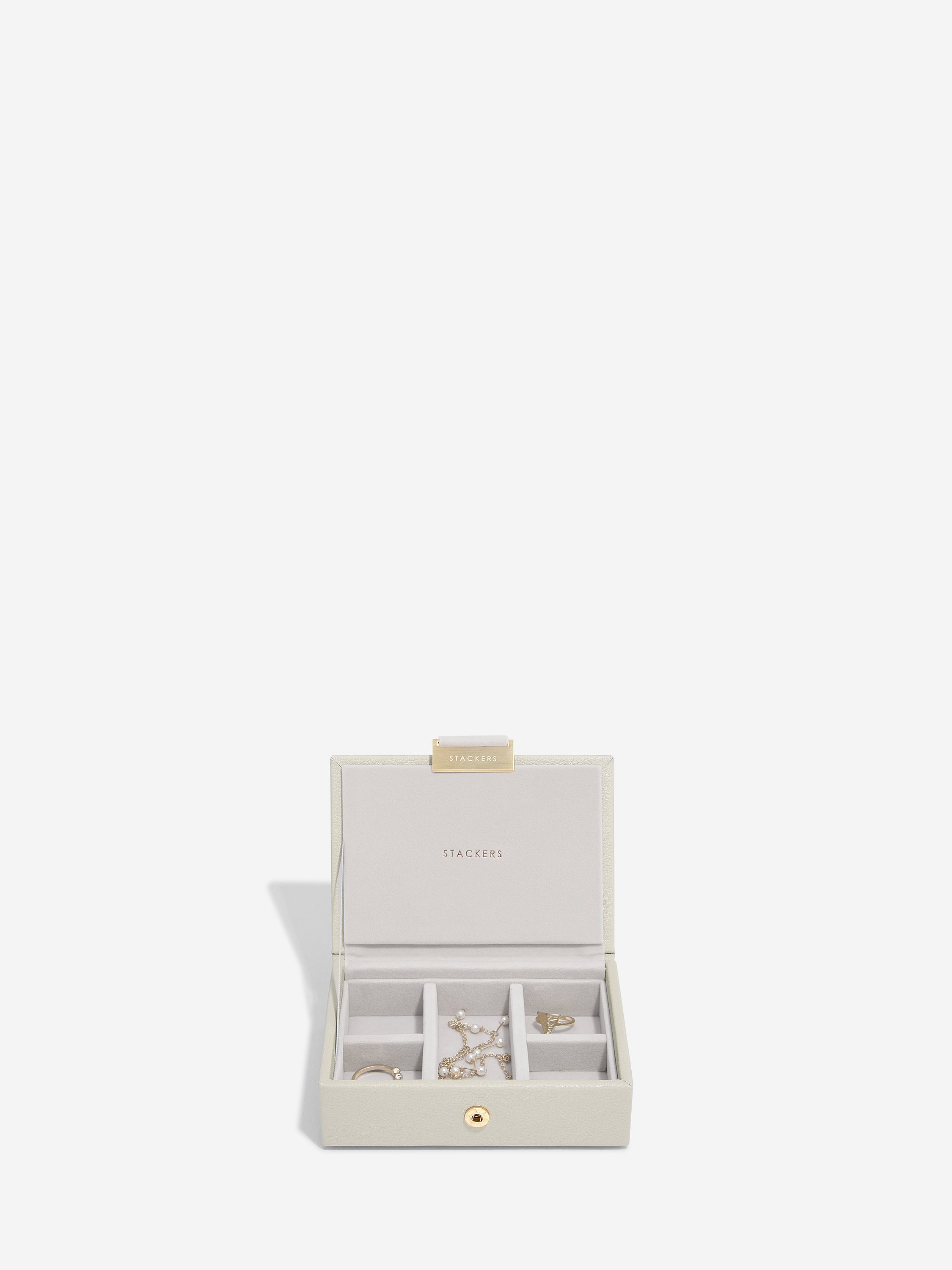 Stackers Micro Boîte à Bijoux Lot de 2 Avoine