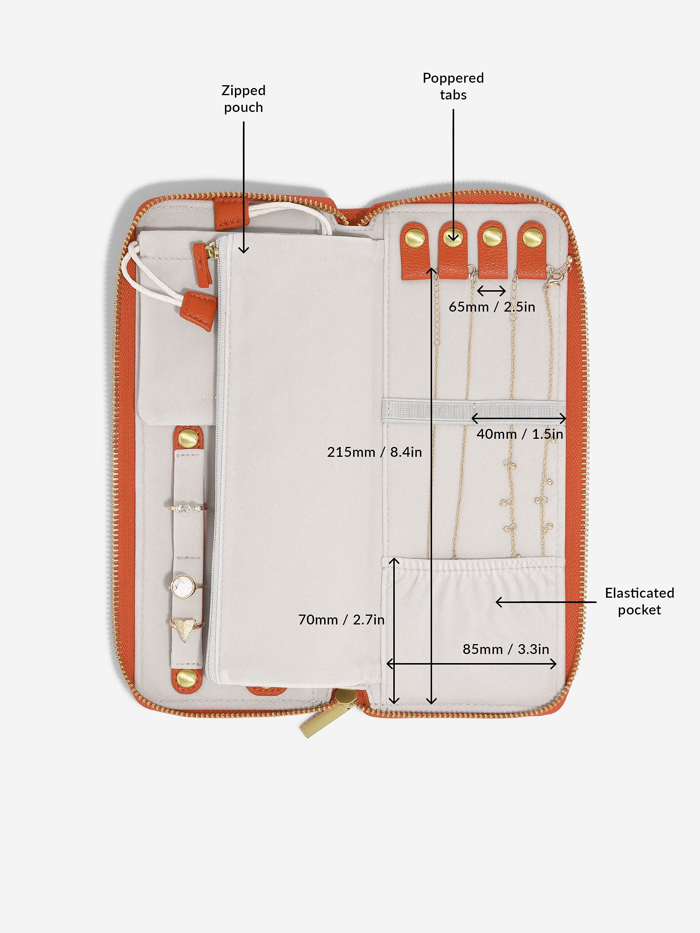 Stackers Jewellery Roll Oranje - Mystackers