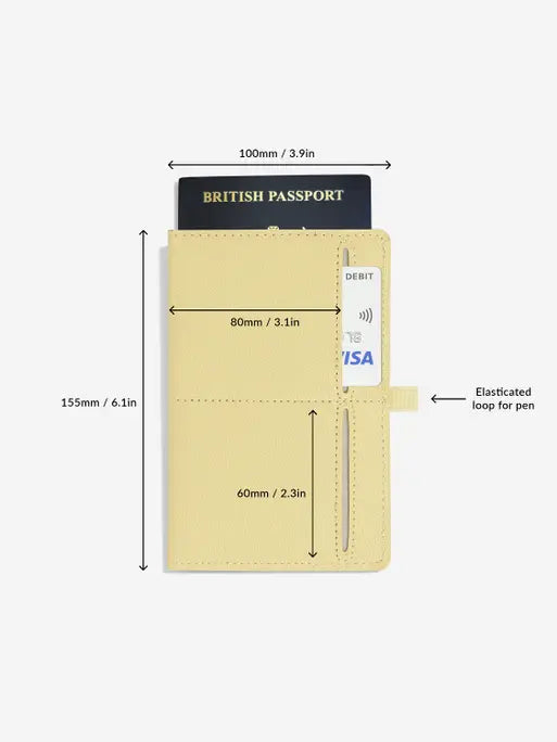 Stackers Passport Holder Yellow