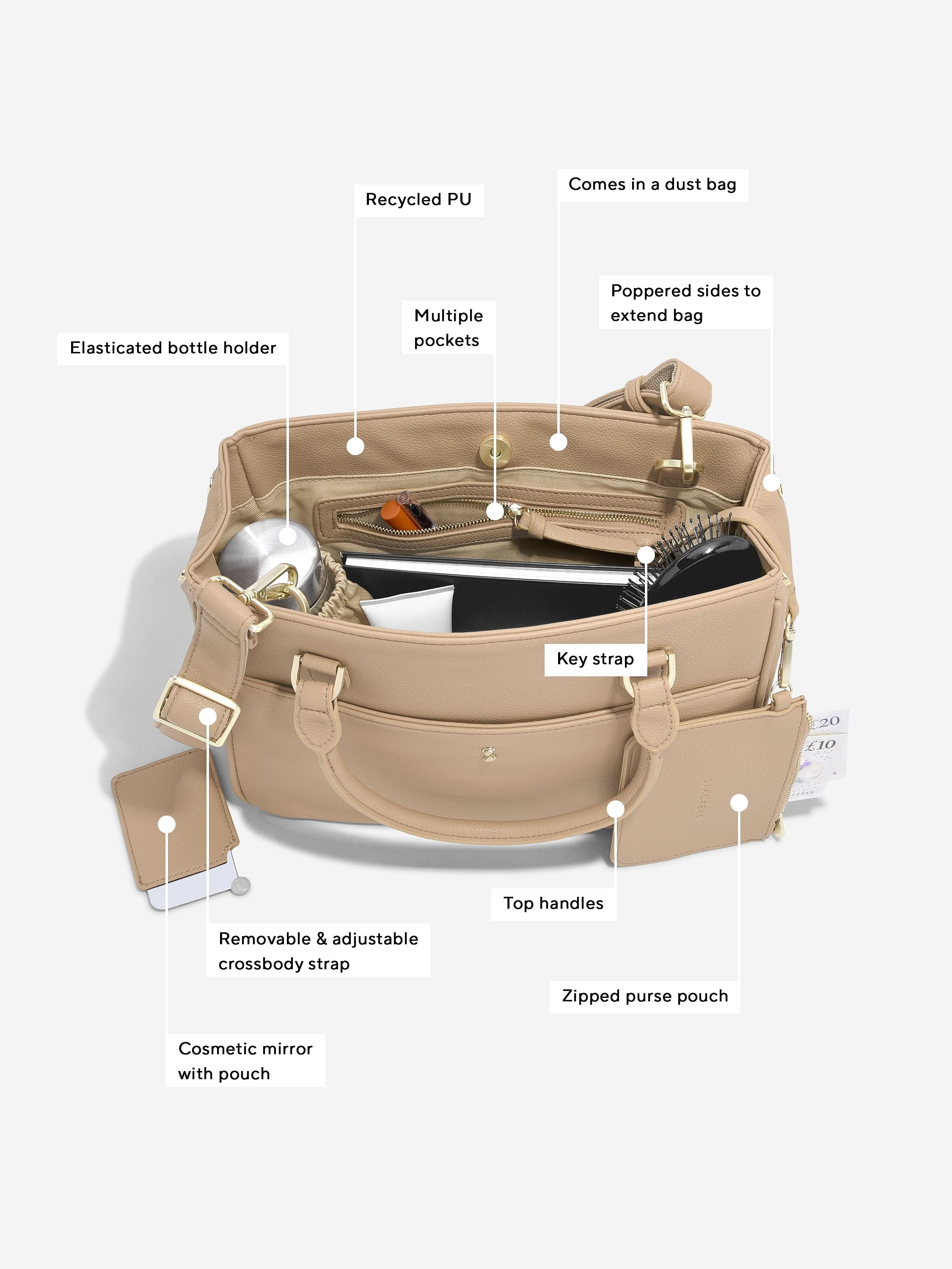 Stackers Kleine Handtas Camel - Mystackers