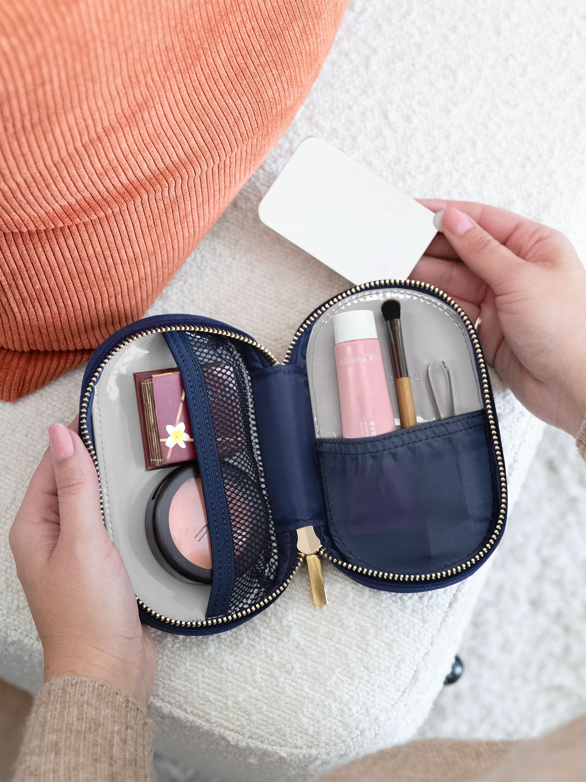 Stackers Compact Cosmetics Case Navy Blue