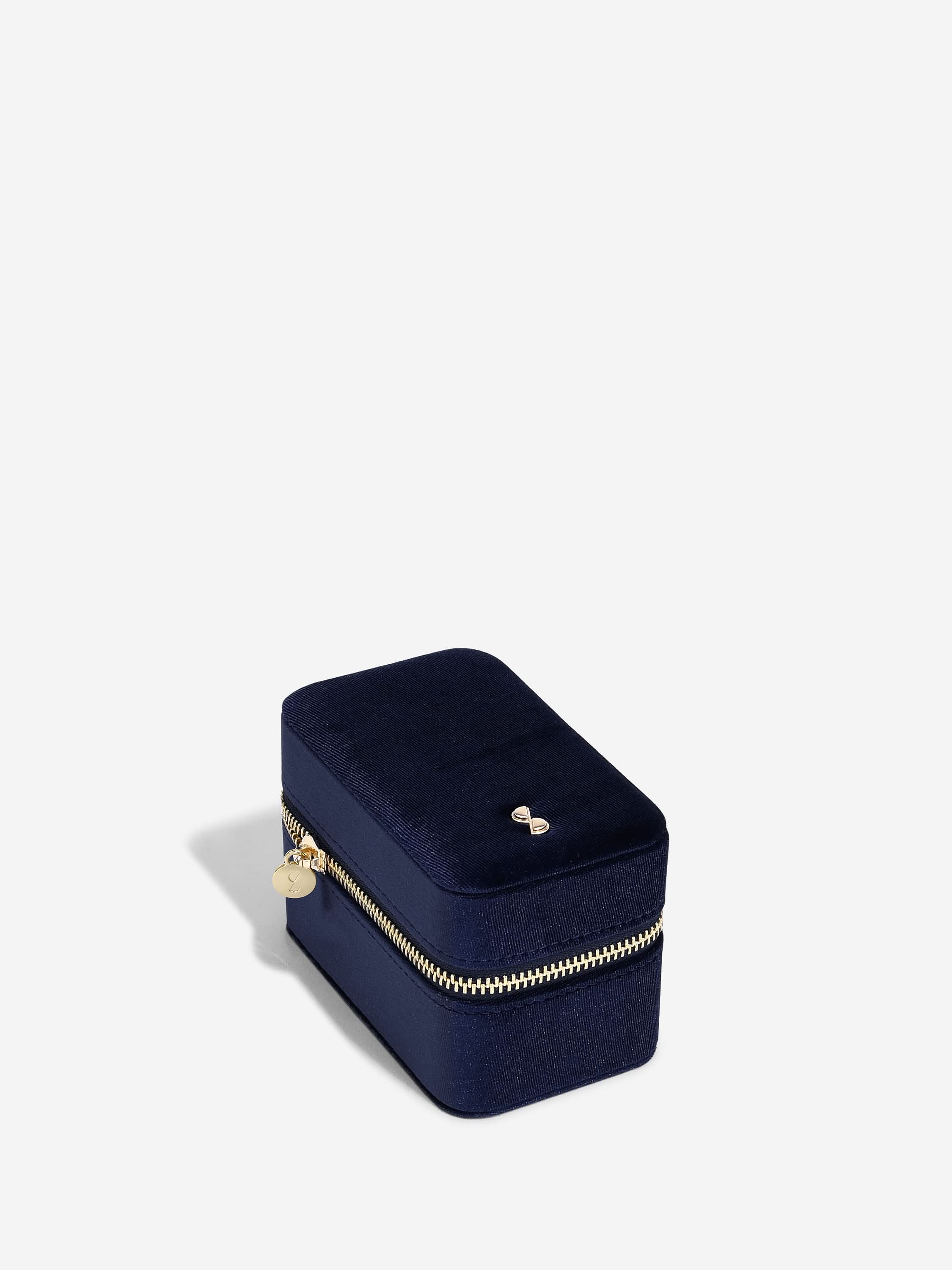 Stackers Horlogedoos Marineblauw Fluweel - Mystackers