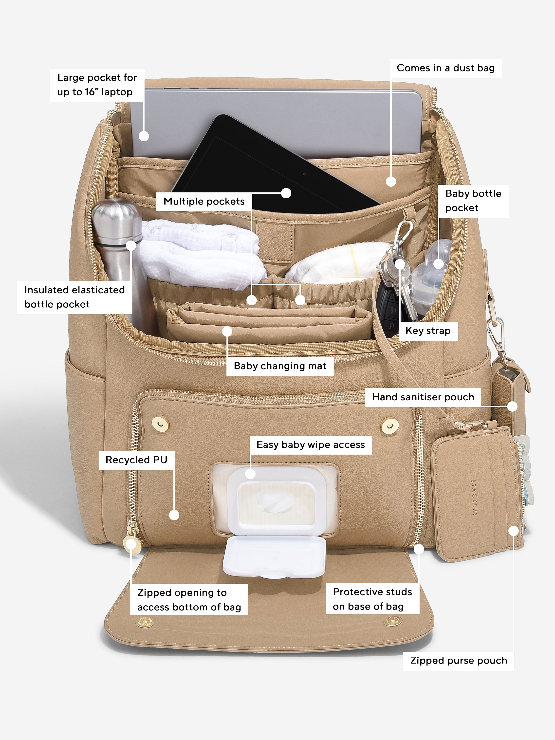 Stackers Luiertas Camel