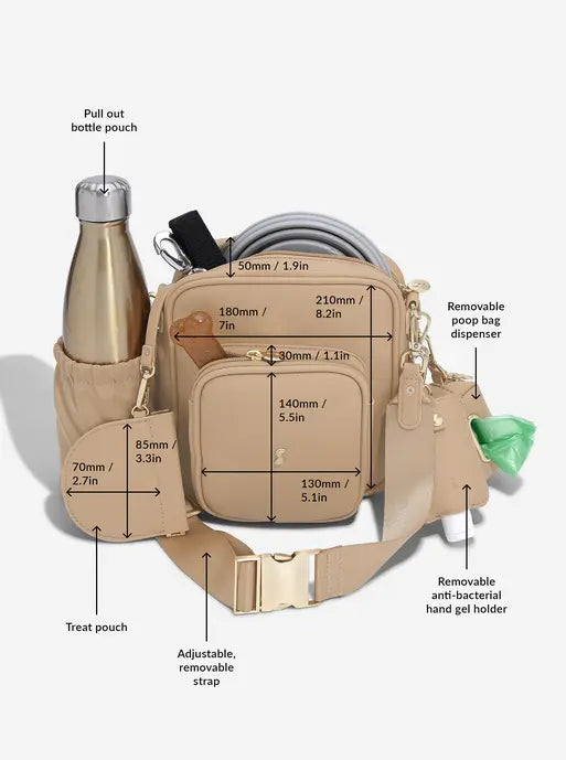 Stackers Dog Walking Bag Camel