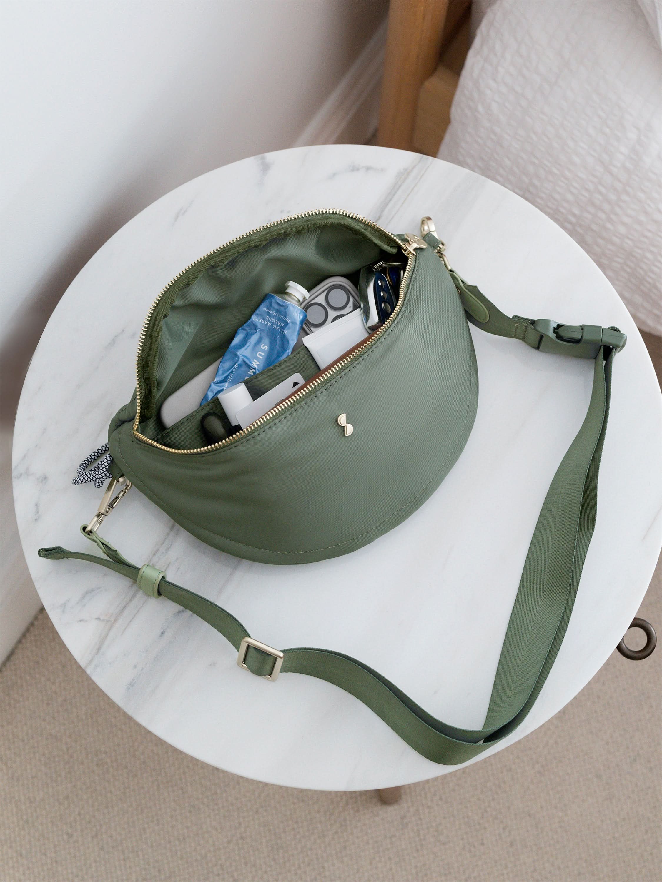 Stackers Recycled Nylon Bumbag Green