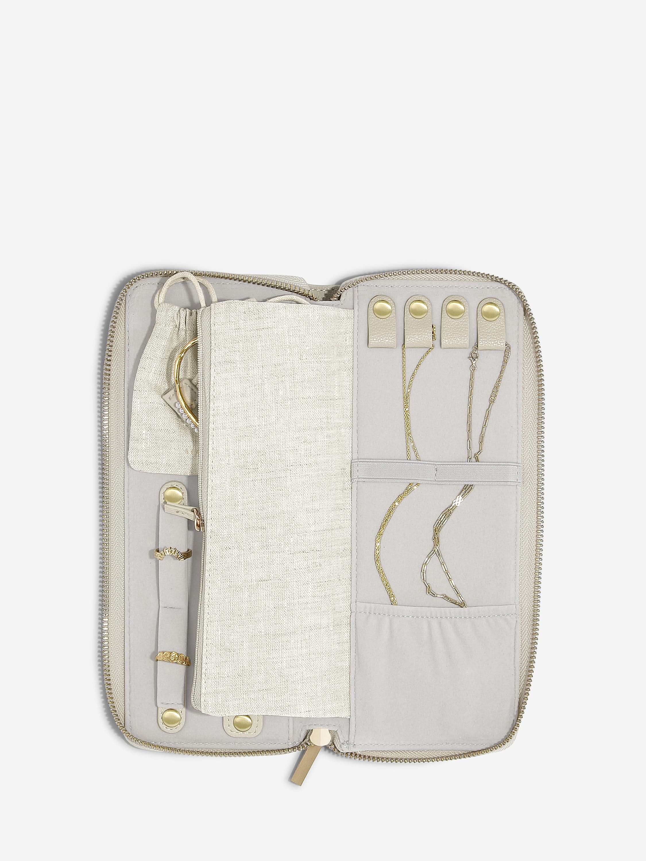 Stackers Jewellery Roll Havermout & Linnen